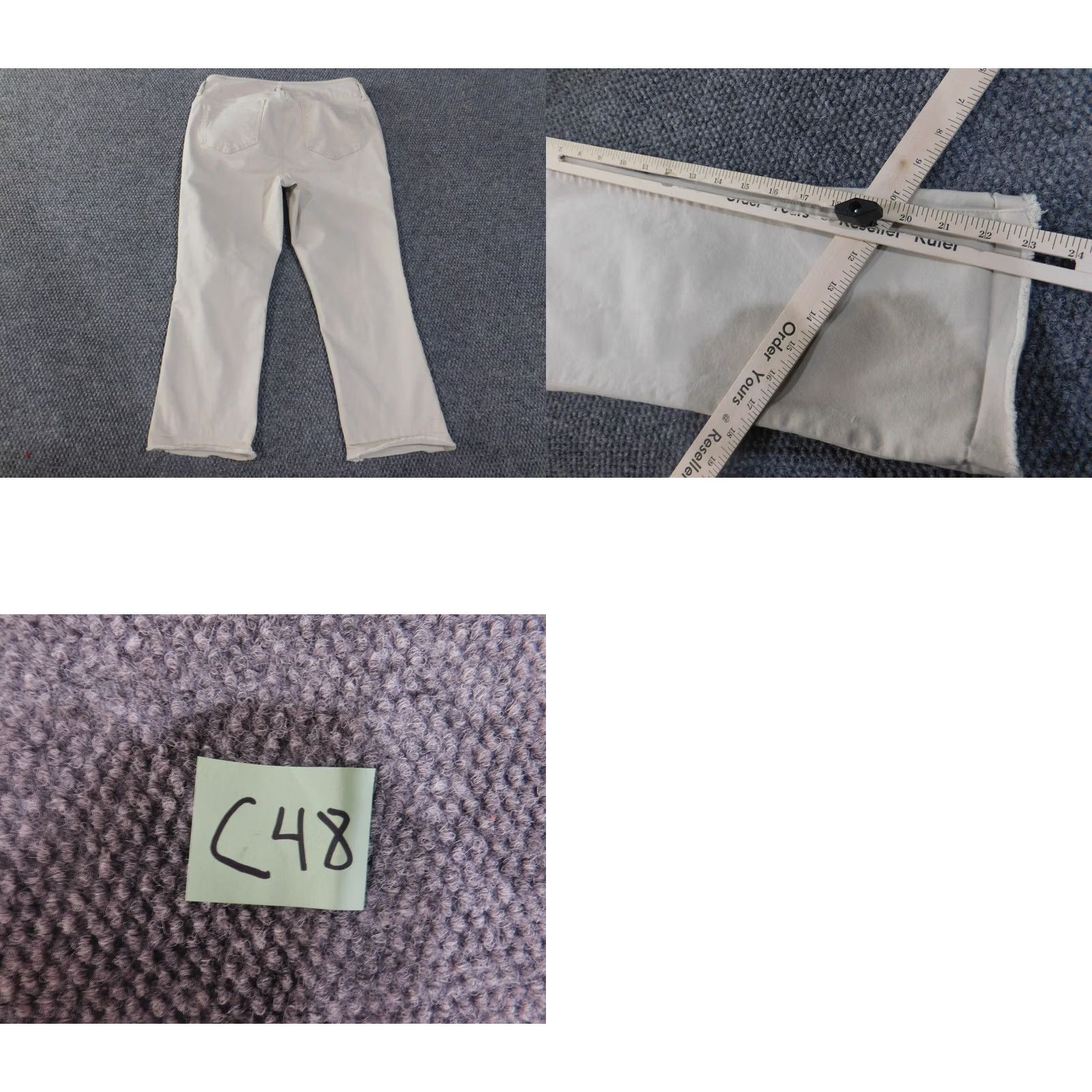 NYDJ NYDJ Jeans Size 8 Straight Gray Lift Tuck Denim Metallic Womens Casual Stretch Regular Rise 8.5-10.5 Inseam 33 in Size 30" / US 8 / IT 44 - 8 Thumbnail