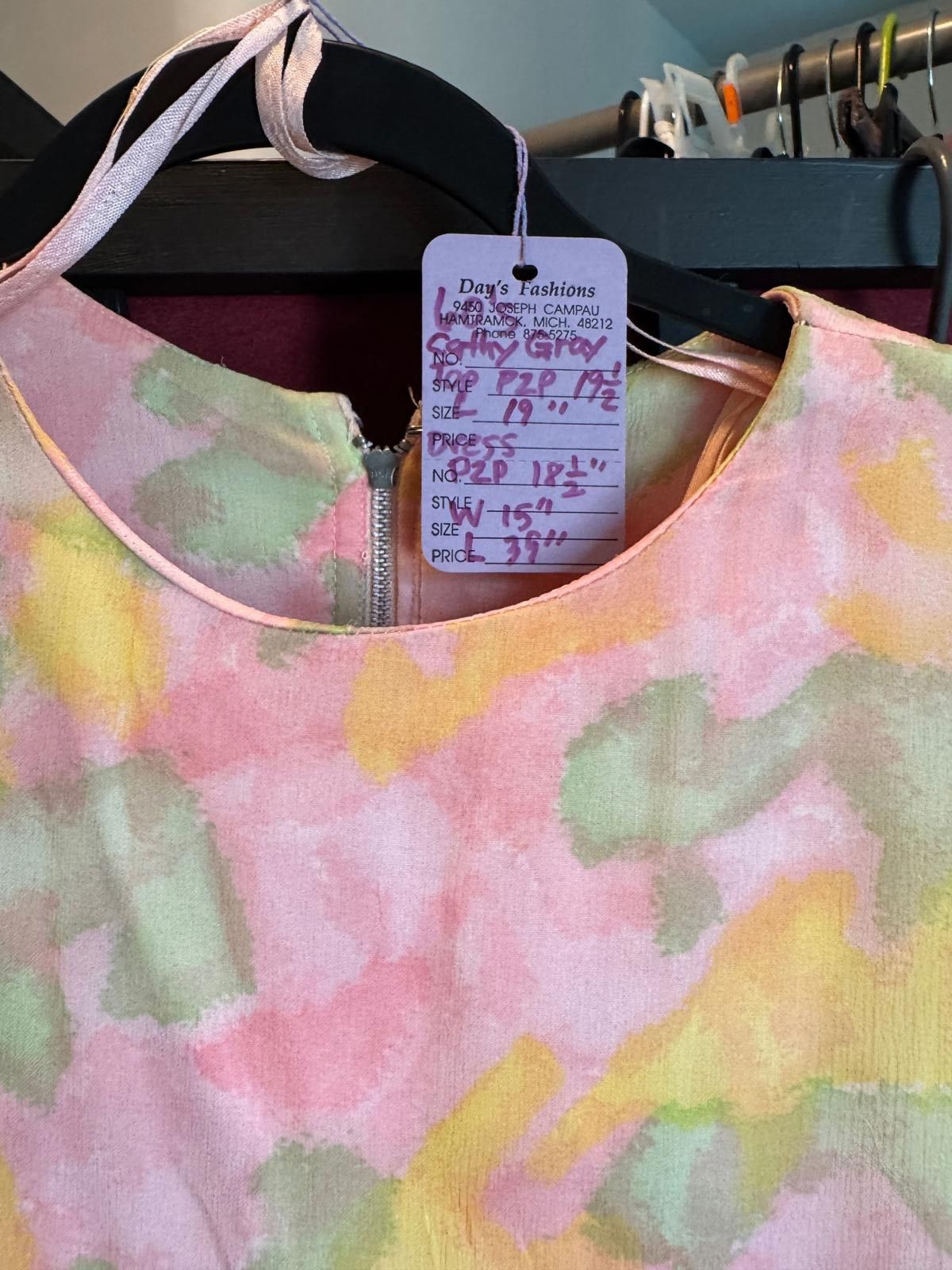 Designer Vintage Pastel Two-Piece Dress Set Size XL / US 12-14 / IT 48-50 - 6 Thumbnail