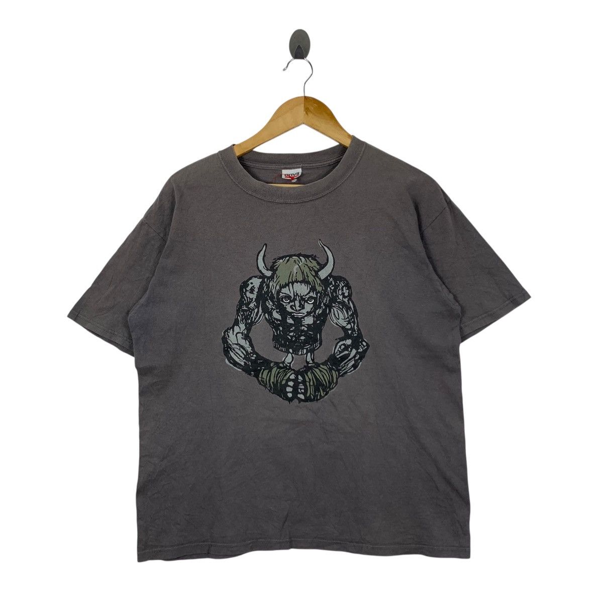 Vintage Vintage DEMON MINOTAUR Anime Art By Anvil Short Sleeve Shirt Size US M / EU 48-50 / 2 - 1 Thumbnail