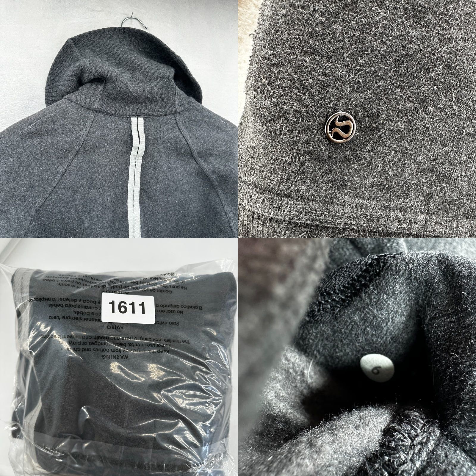 Lululemon Lululemon Yin To My Yang Jacket Cardigan Women’s 6 Black Heathered Soot Sweater Regular Size Women Size M / US 6-8 / IT 42-44 - 9 Thumbnail