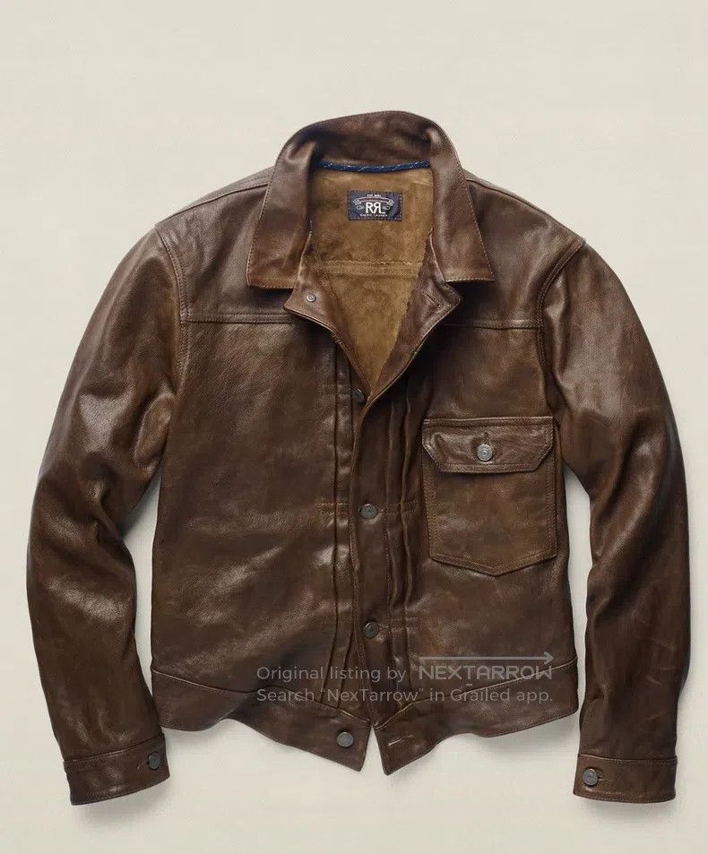 RRL Ralph Lauren RRL Ralph Lauren 2015 vintage 506 leather jacket Size US S / EU 44-46 / 1 - 1 Thumbnail