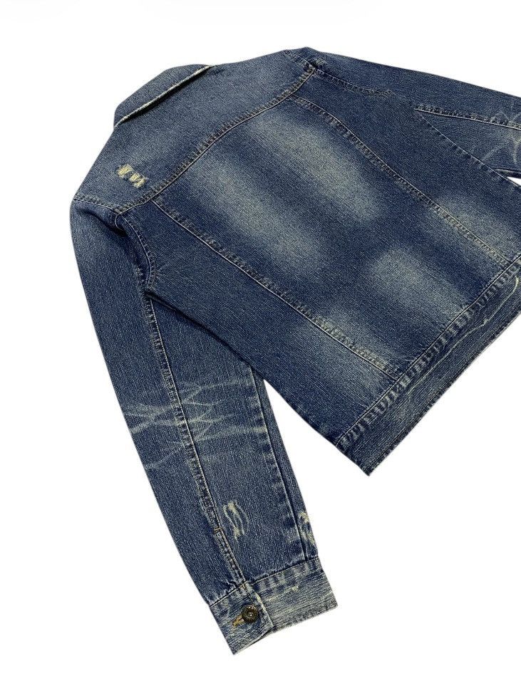 In The Attic In The Attic Cyberpunk Ripped Distressed Denim Jacket Size US M / EU 48-50 / 2 - 24 Thumbnail