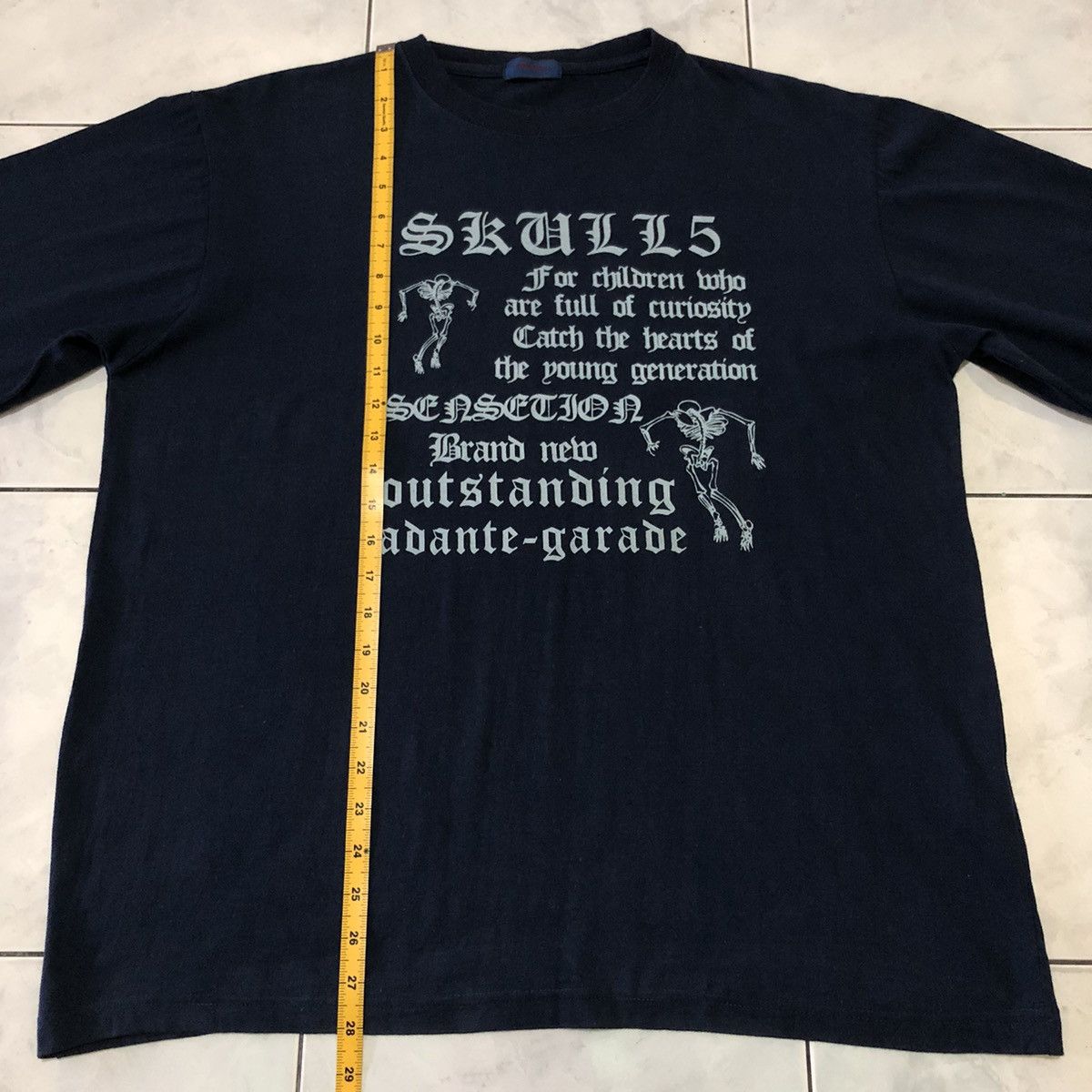 Japanese Brand Vincere Japanese Skull Poem Adante-Garade AKA Avant Garde Size US L / EU 52-54 / 3 - 25 Thumbnail