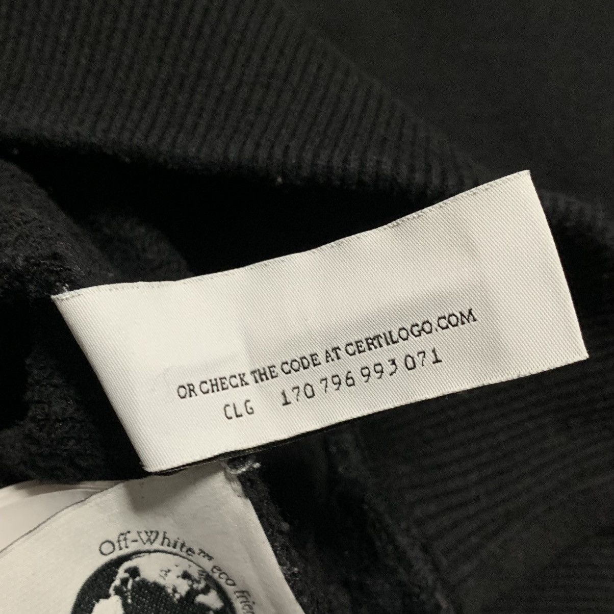 Off-White Off White XS Black Sweatshirt Crewneck Off Logo Short Virgil Size US XS / EU 42 / 0 - 12 Thumbnail