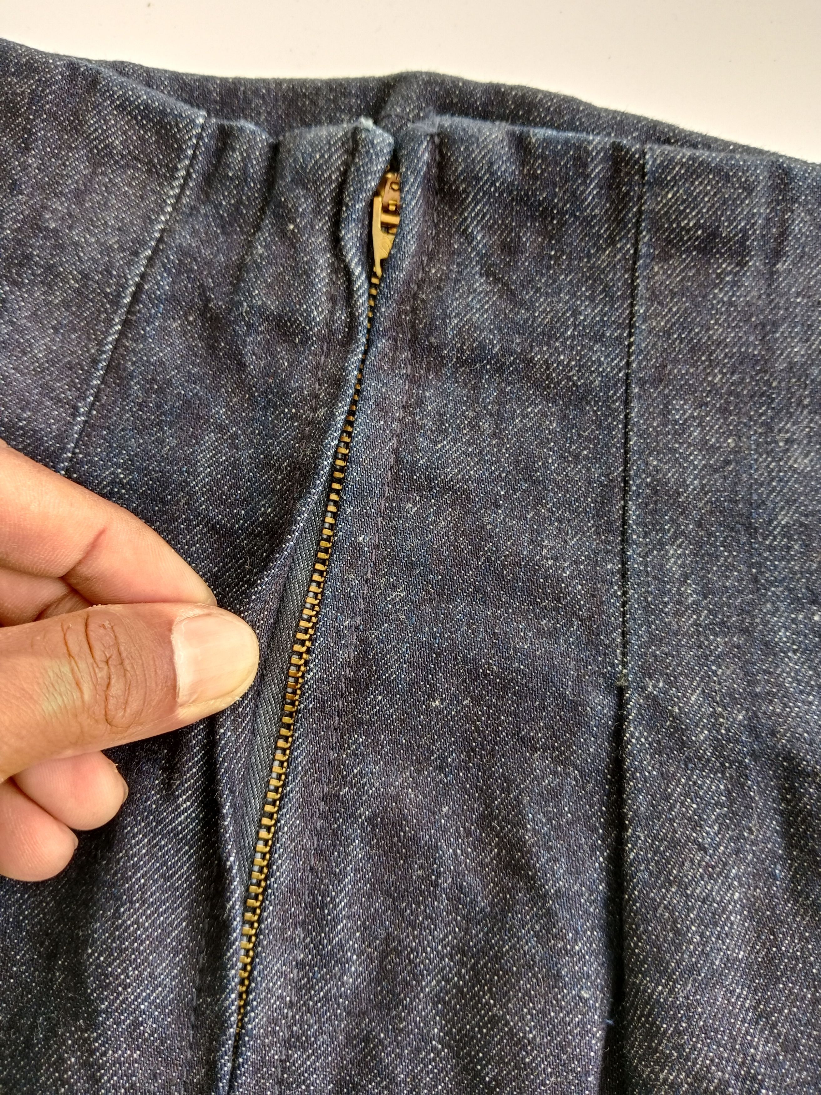 MOUSSY MOUSSY Mini Skirt Dark Blue Denim Japanese Brand Size 25" / US 0 / IT 36 - 6 Thumbnail