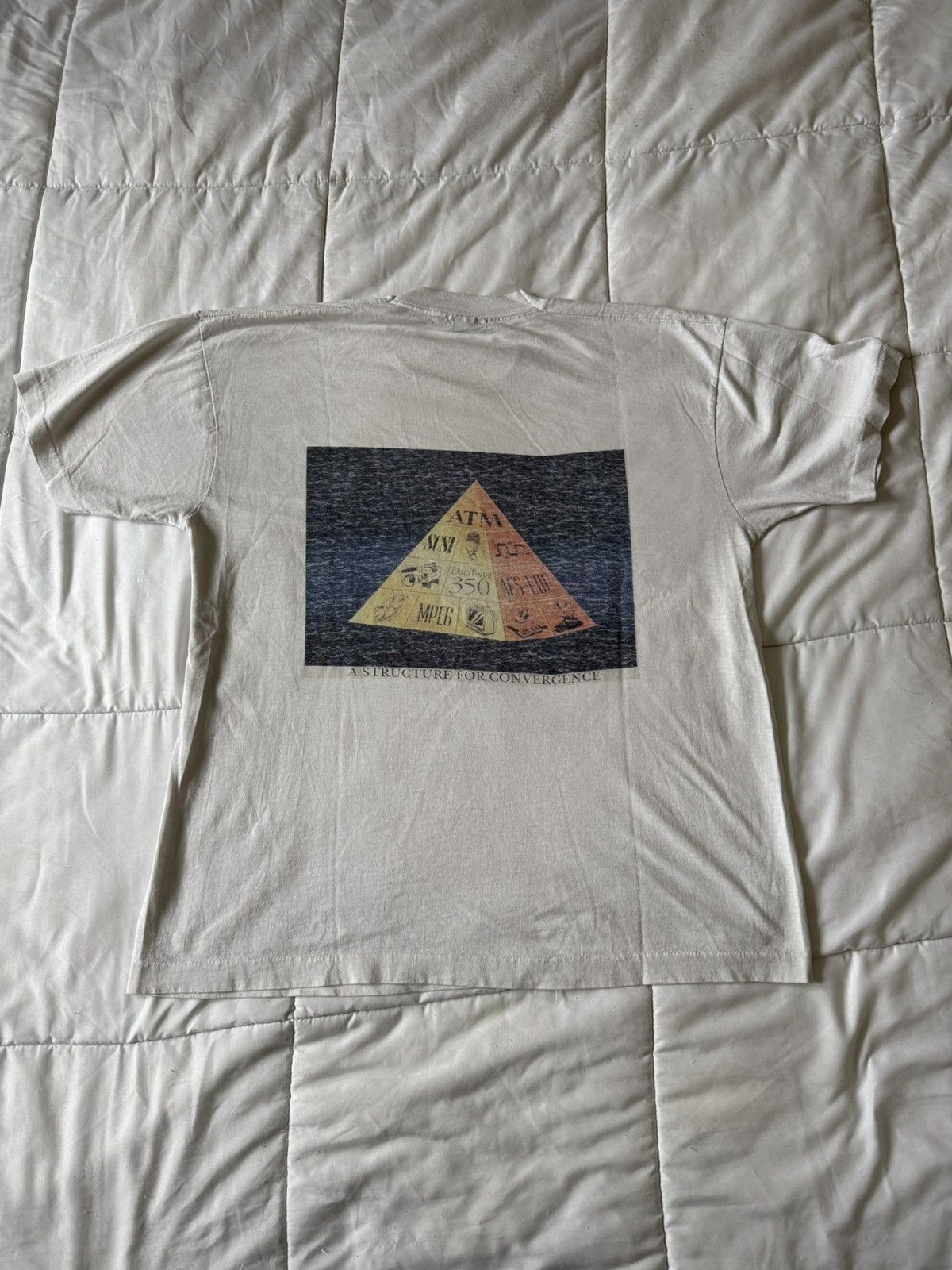 Fruit Of The Loom 90’s Vintage Belden Structure For Convergence T-Shirt Size US XL / EU 56 / 4 - 1 Thumbnail