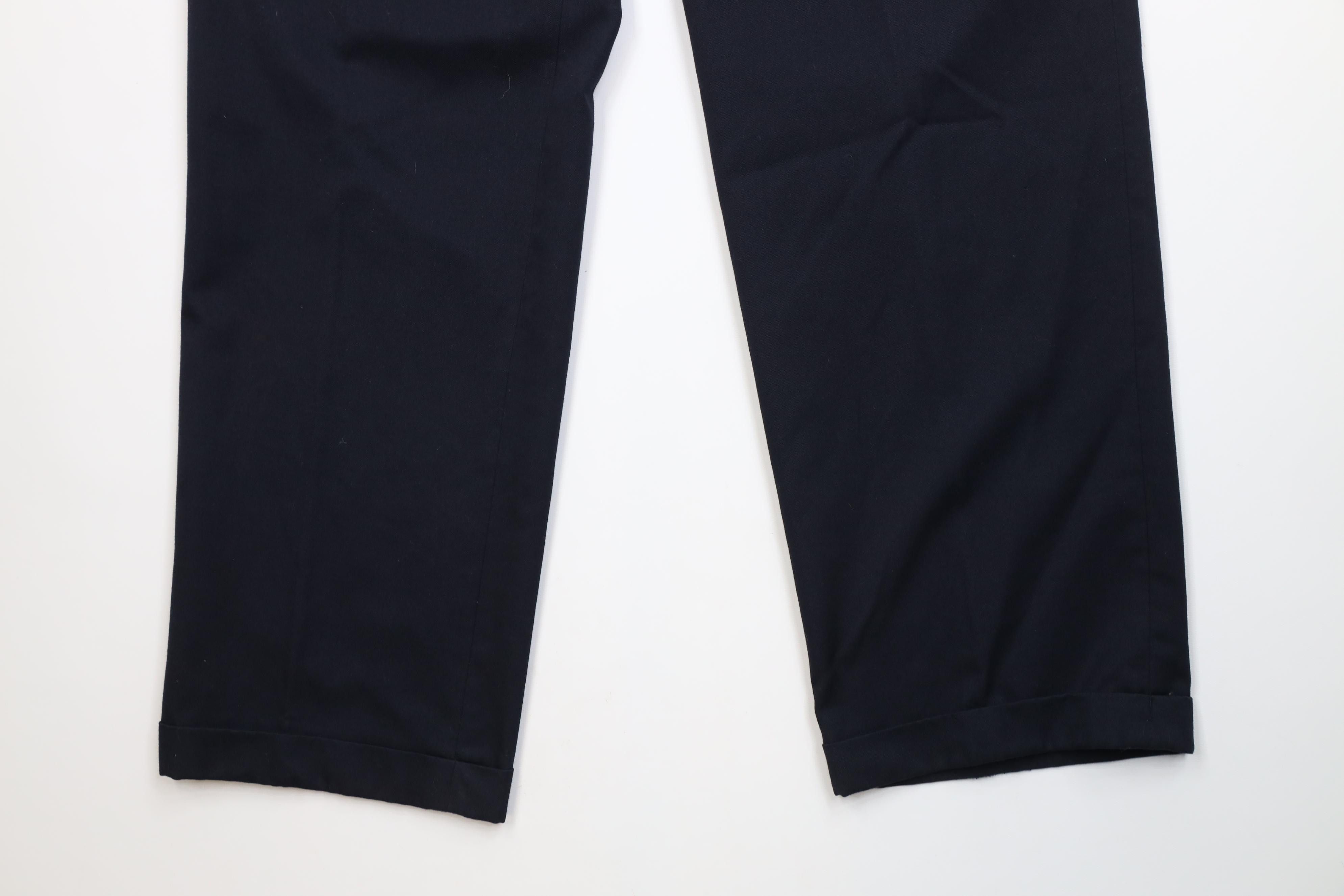 Vintage Vintage 90s Streetwear Gabardine Blend Wide Leg Chino Pants Size US 34 / EU 50 - 4 Thumbnail