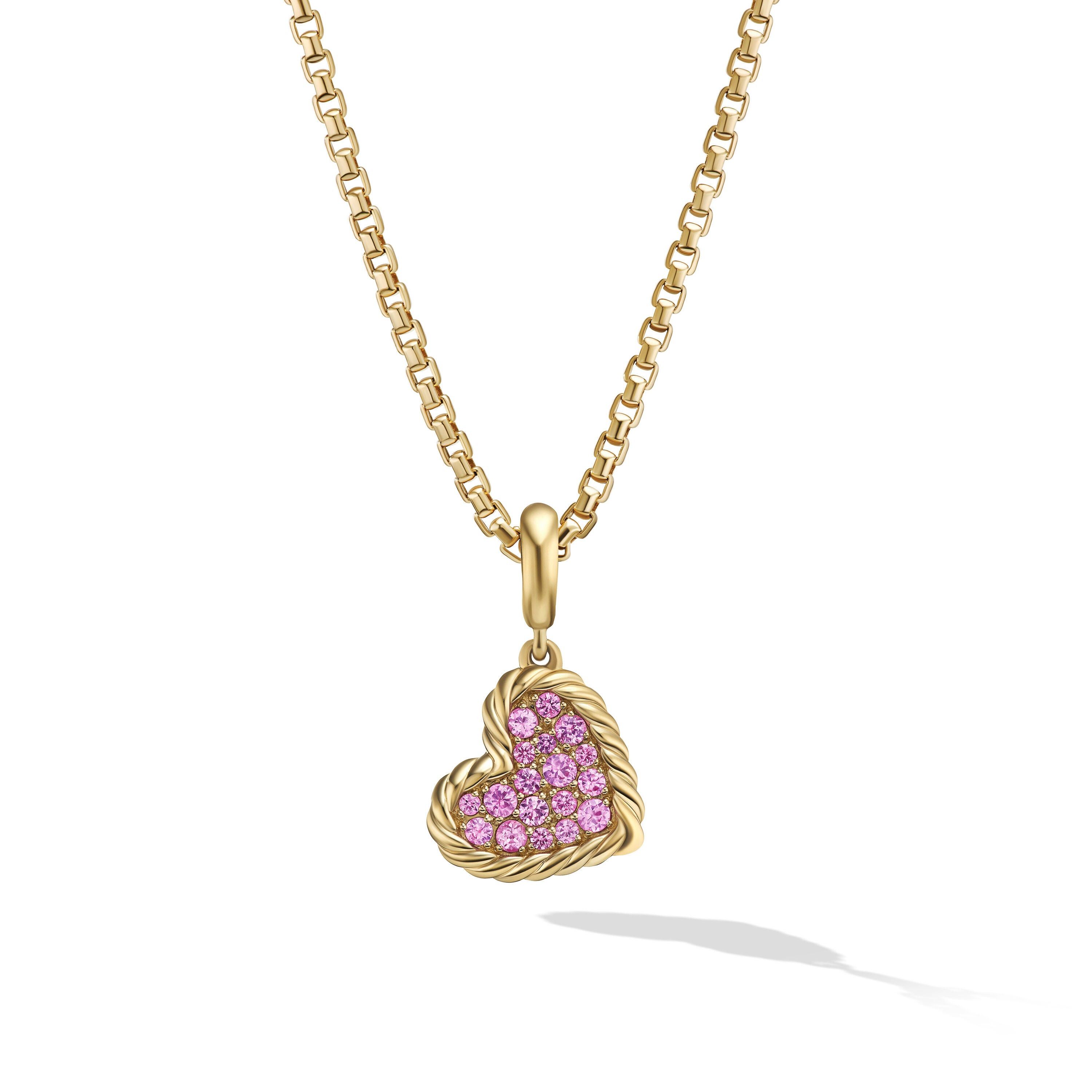 David Yurman o1w1db10525 D17838 Pendant in 18K Yellow Gold with Pave Pink Size ONE SIZE - 1 Preview