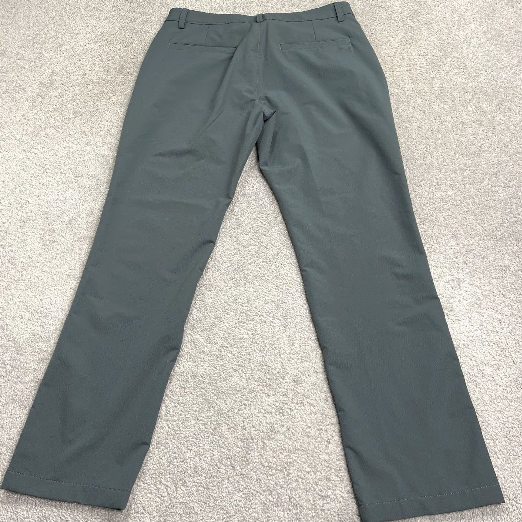 Under Armour Under Armour Golf Tech Pants Mens 36/32 Flat Front Straight Stretch Gray/Gray 1376625 Size US 36 / EU 52 - 6 Thumbnail