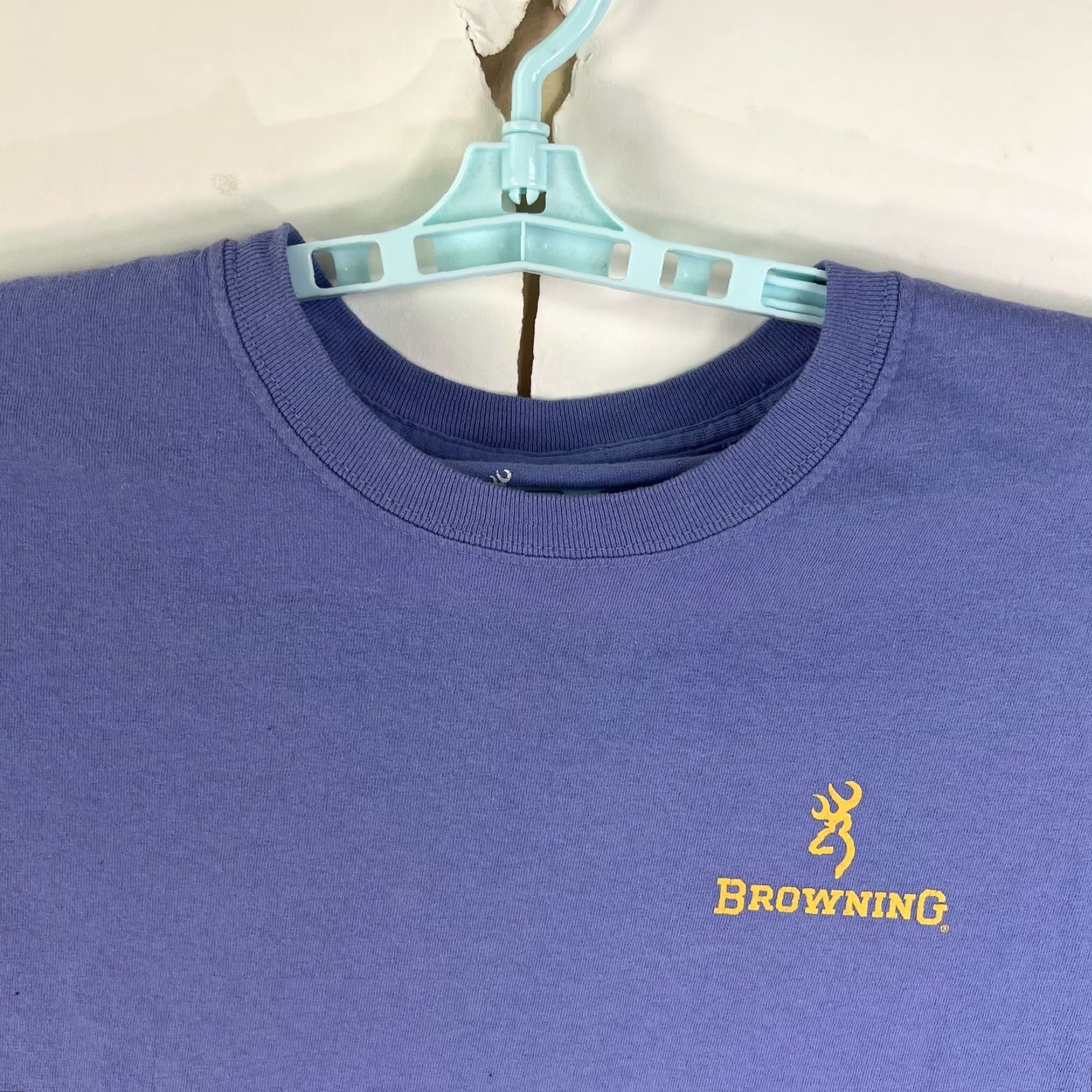 Vintage Browning Firearms Louisianan T Shirt Mens 2XL Purple Short Sleeve Graphic Shirt Mens 2XL Purple Browning Guns Louisianan Graphic Size US XXL / EU 58 / 5 - 4 Thumbnail