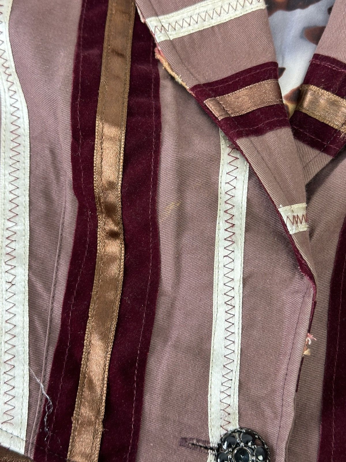Beauty Beast × If Six Was Nine × Vintage Vintage Stripped Blazer Size M / US 6-8 / IT 42-44 - 6 Thumbnail