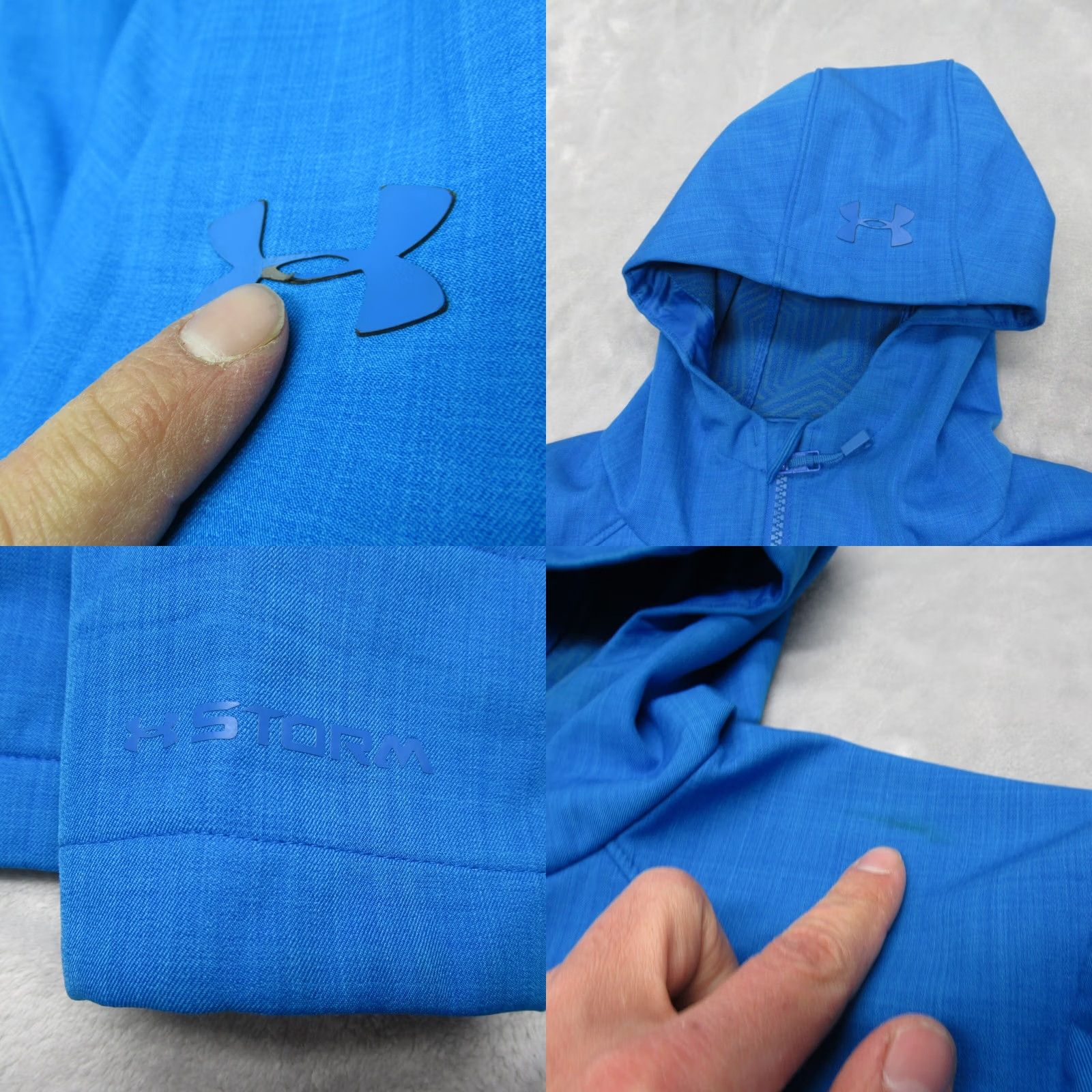 Under Armour Under Armour Storm Jacket Mens Small Blue Hooded Water Resistant Full Zip Size US S / EU 44-46 / 1 - 8 Thumbnail