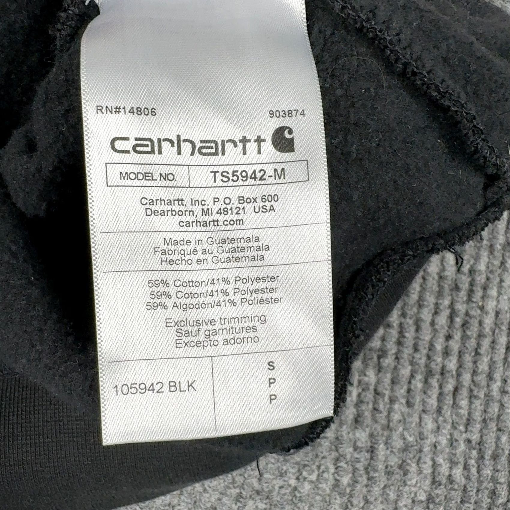 Carhartt Carhartt Hoodie Mens S Black Camo Graphic Logo Pullover Sweatshirt TS5942-M Size US S / EU 44-46 / 1 - 5 Thumbnail