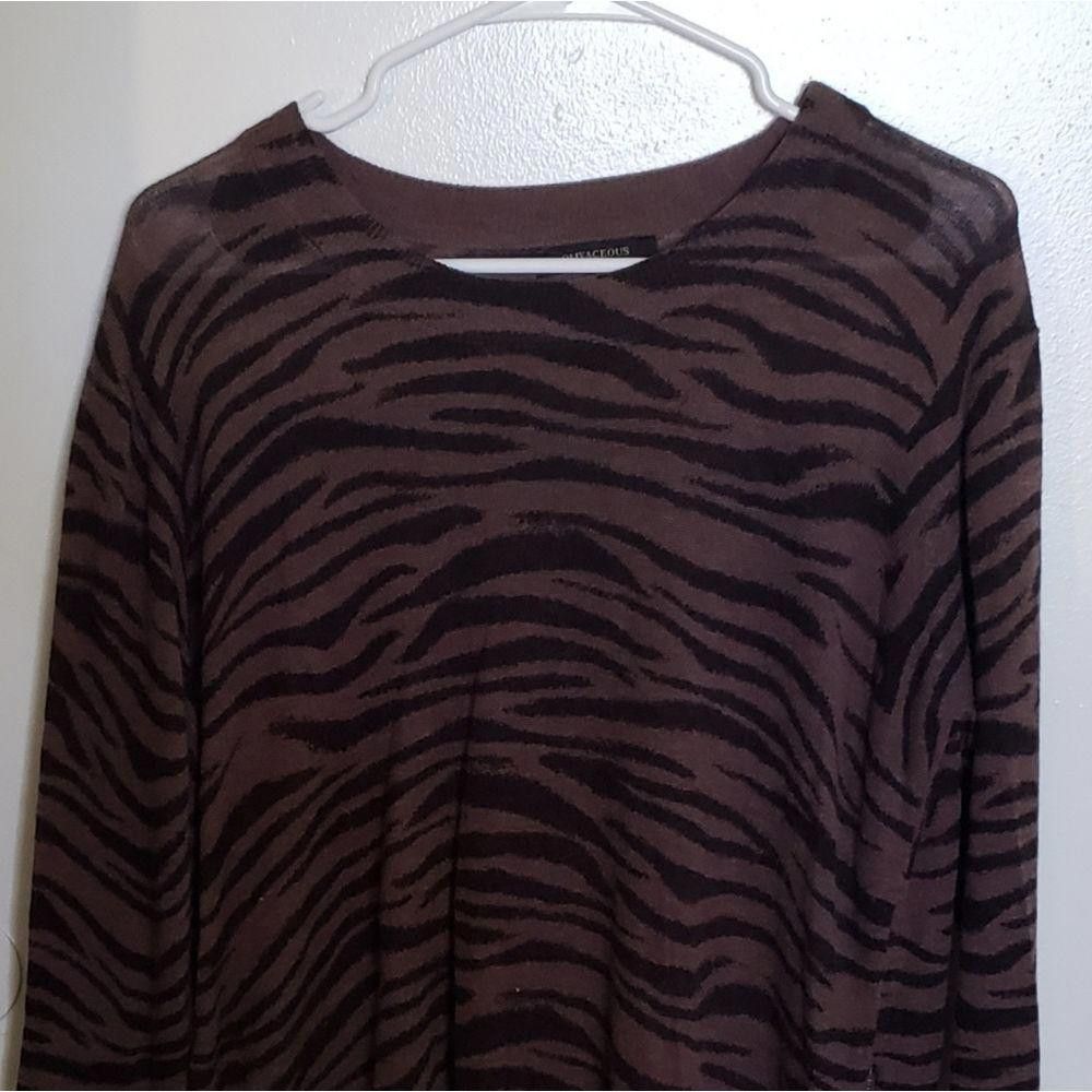 Designer CT1044a Olivaceous Brown & Black long sleeve sweater. S Size S / US 4 / IT 40 - 1 Thumbnail