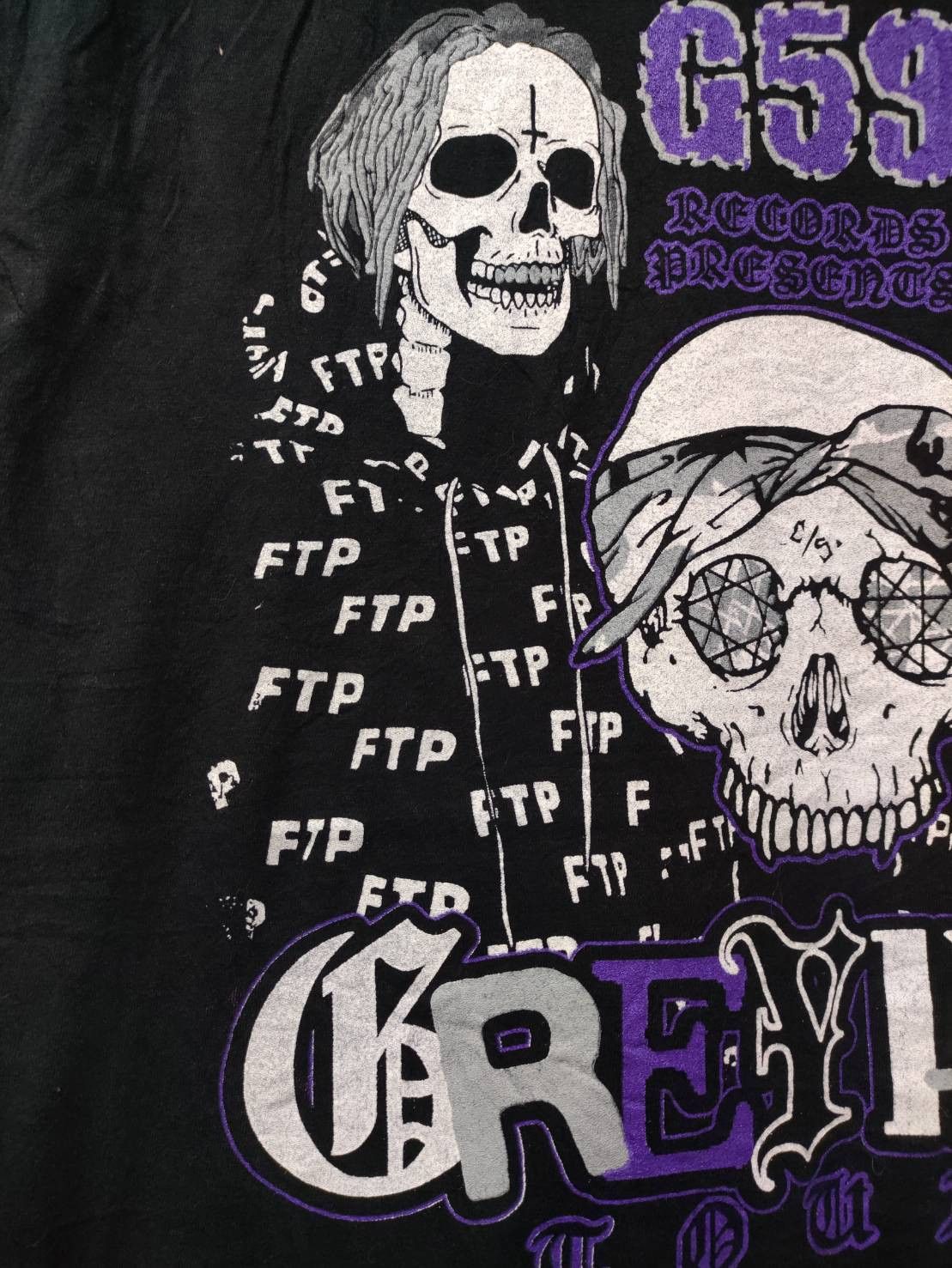 Fuck The Population × G59 Records G59 Suicideboys " Greyday 2023 " Promo Tour T-Shirt Size US L / EU 52-54 / 3 - 4 Thumbnail