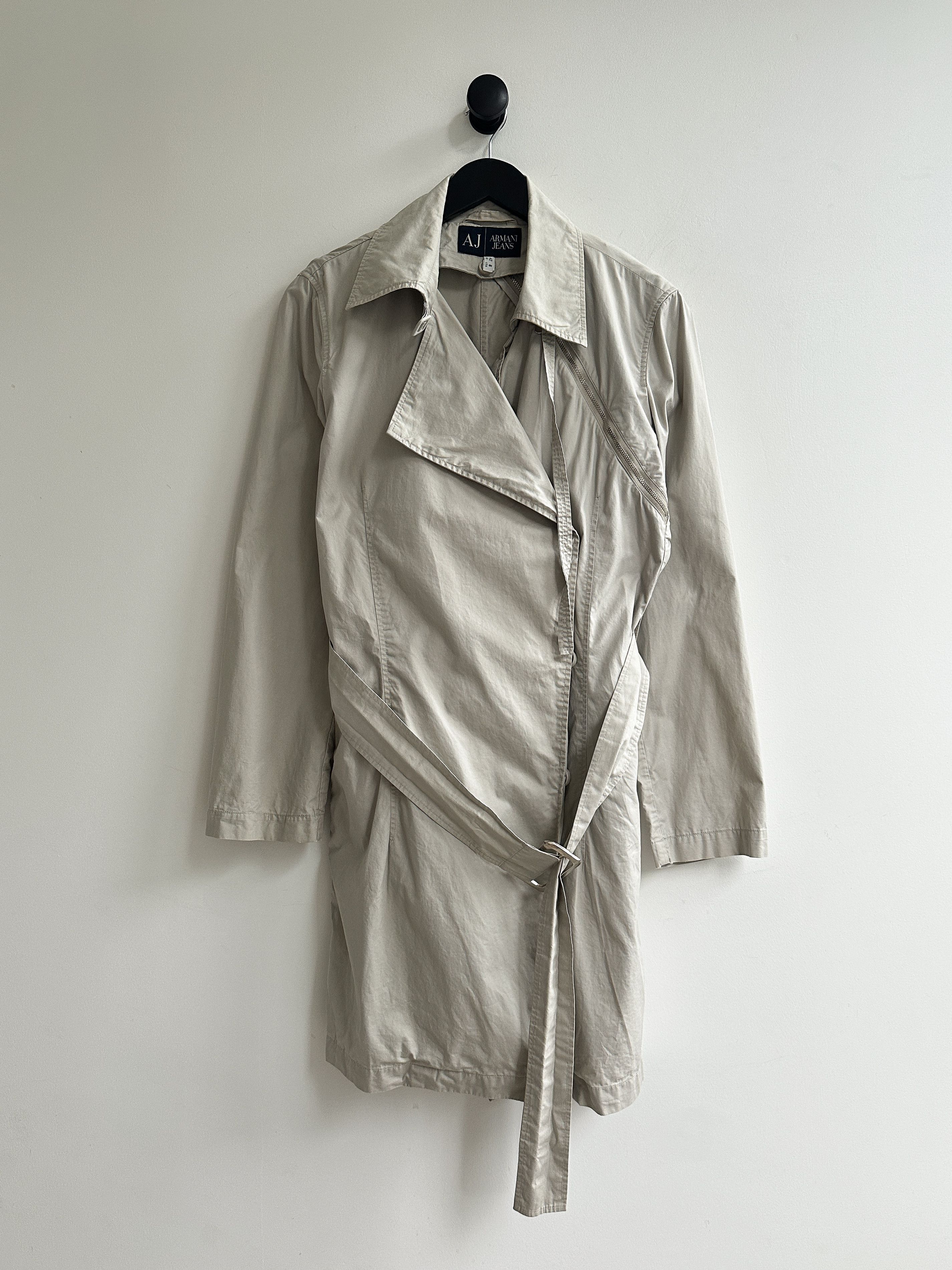 Armani Armani Jeans Beige Trench Coat Jacket Size M / US 6-8 / IT 42-44 - 1 Thumbnail