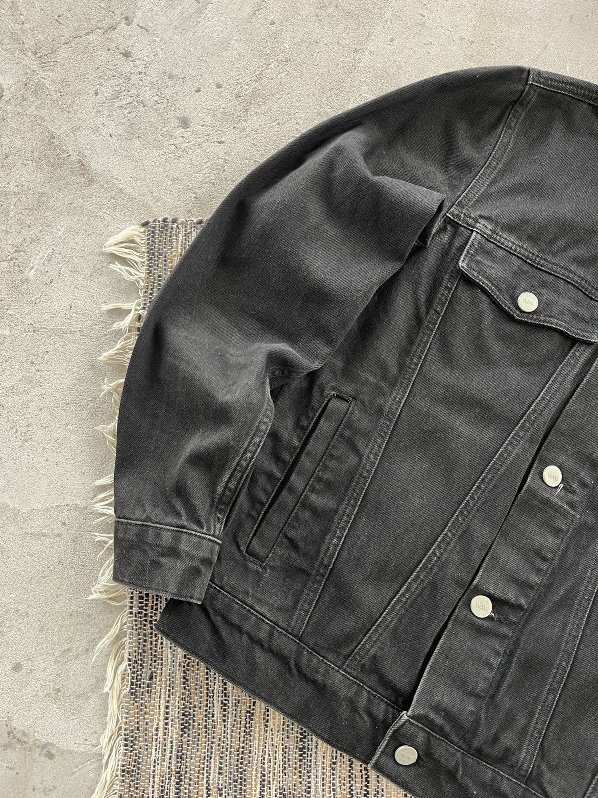 Wood Wood Vintage rare Wood Wood Black Denim Jacket Avantgarde Y2K Size US M / EU 48-50 / 2 - 3 Thumbnail