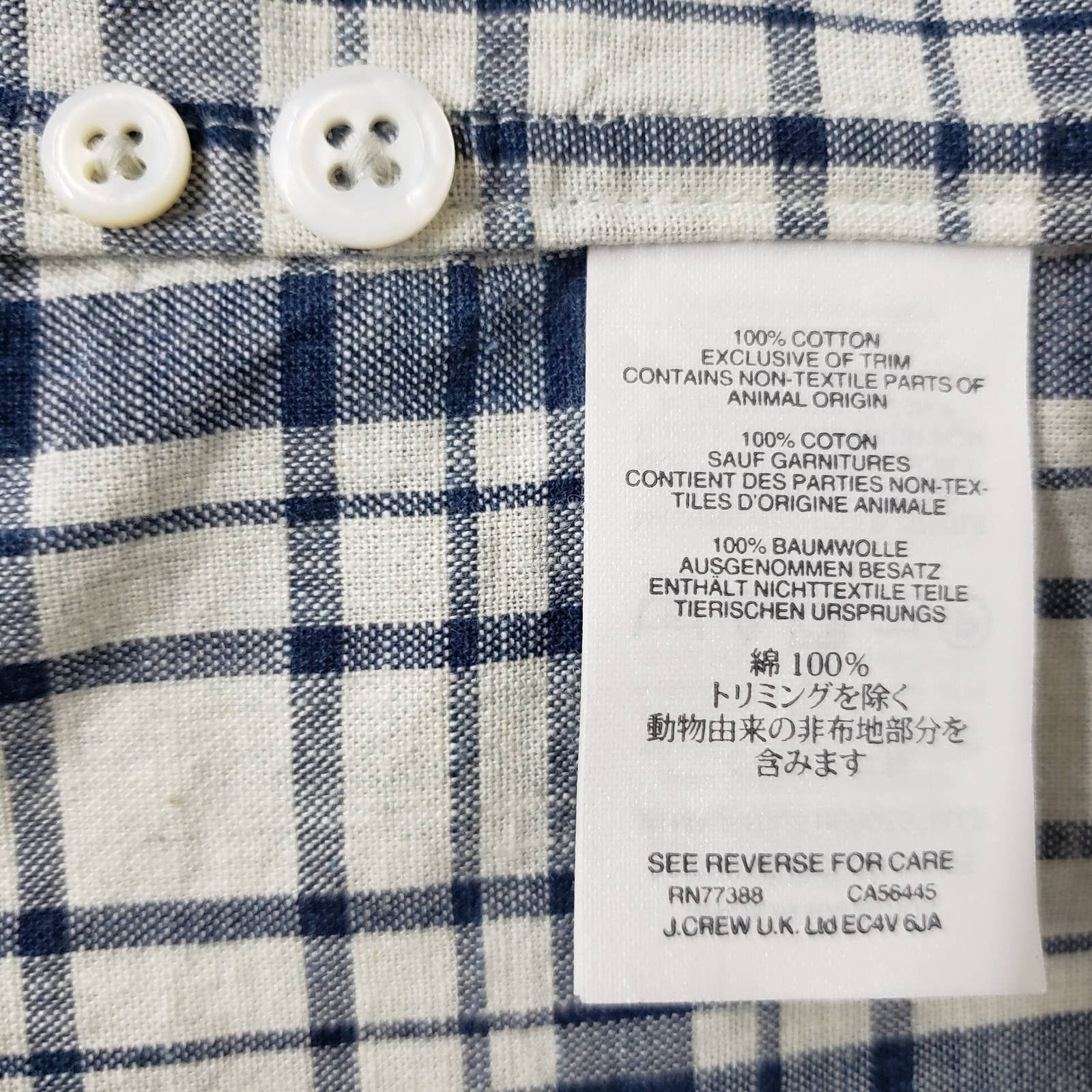 J.Crew NWT J. Crew Shirt Men M Long Sleeves Button up Plaid Checks Size US M / EU 48-50 / 2 - 11 Thumbnail