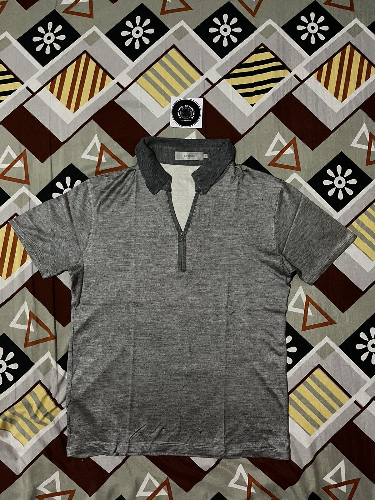 Artisan Lab × Artisan Outfitters × Japanese Brand 🔥 Artisan Half-Zip Polo Shirt Size US M / EU 48-50 / 2 - 1 Thumbnail