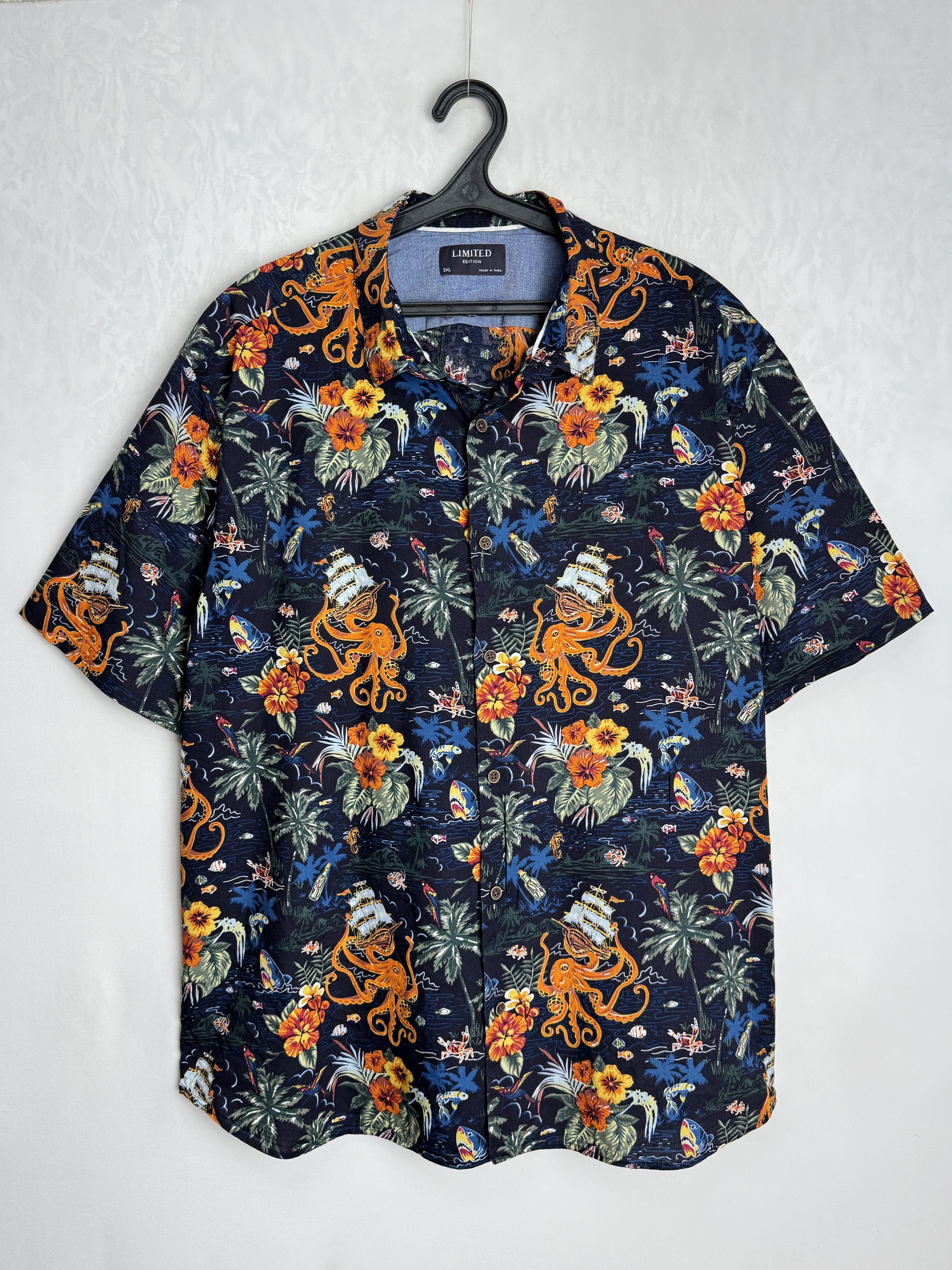 Other LIMITED EDITION men’s Hawaiian cotton button down shirt Size US XXL / EU 58 / 5 - 1 Thumbnail