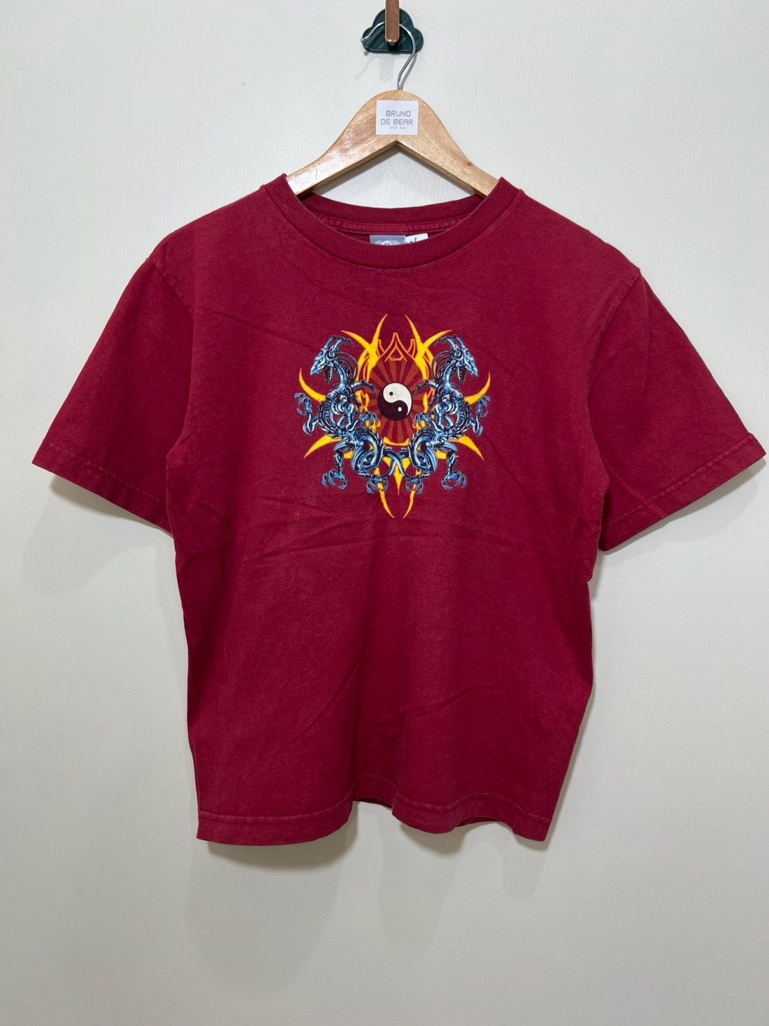 Vintage Vintage Y2K Utility Dragon Yin Yang shirt bnz01 Size US XS / EU 42 / 0 - 3 Thumbnail
