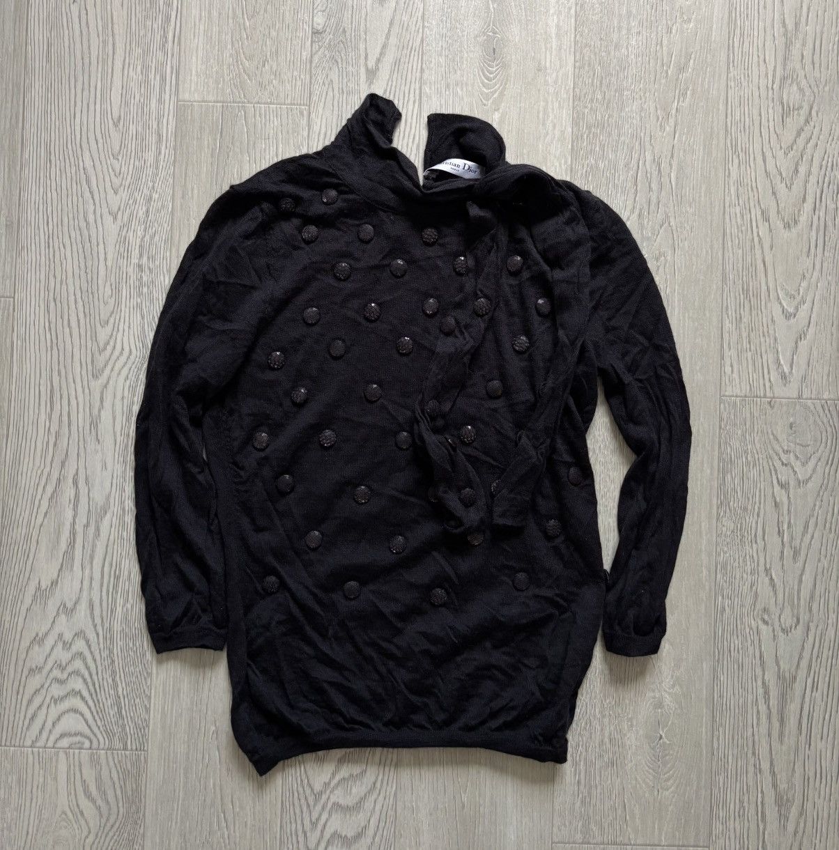 Christian Dior Monsieur × Vintage Vintage Christian Dior Paris Wool Blouse Size S / US 4 / IT 40 - 1 Thumbnail