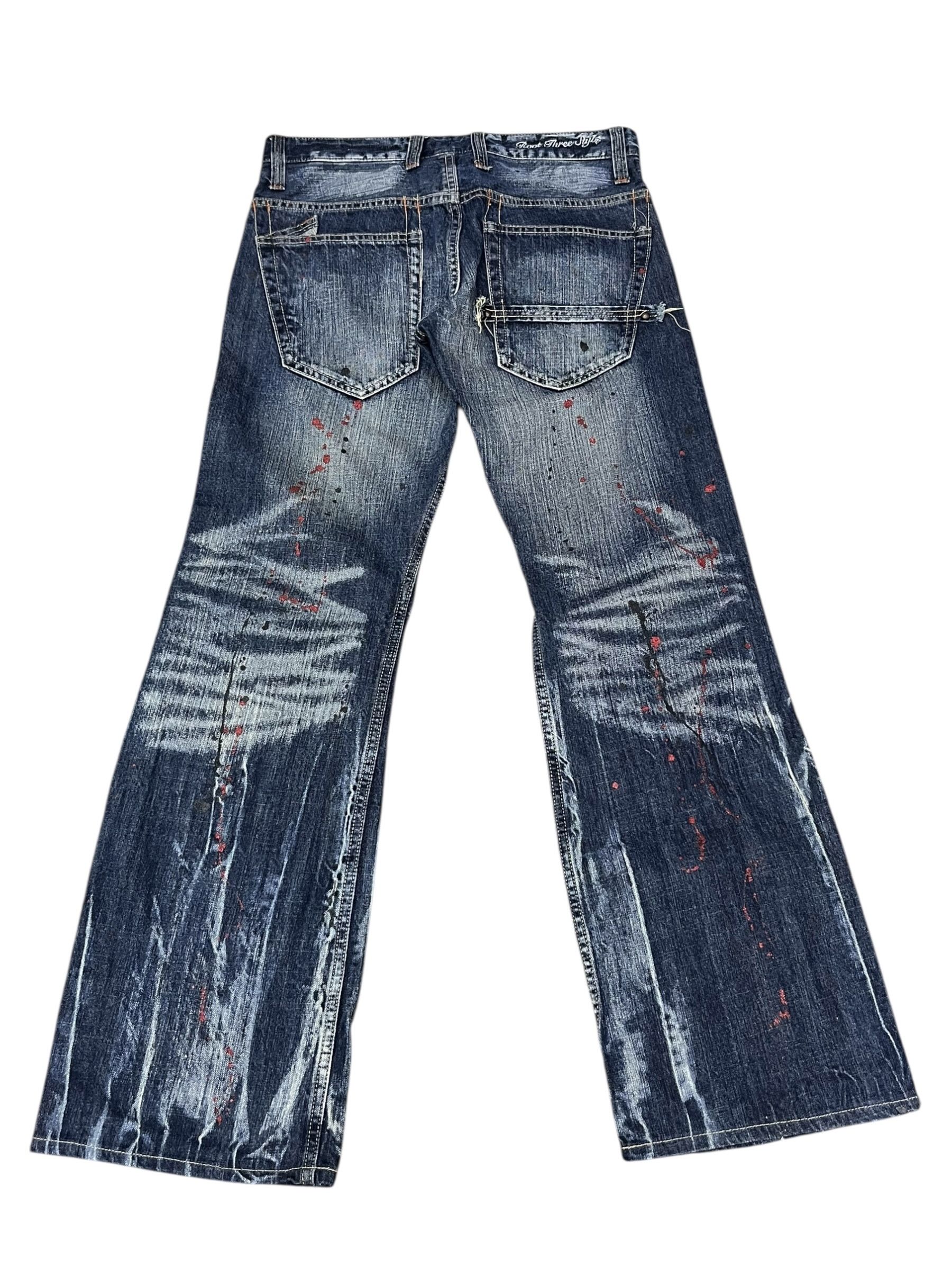 Seditionaries Root Three Style Grunge Whisker Glitter Splatter Flare Size US 30 / EU 46 - 4 Thumbnail