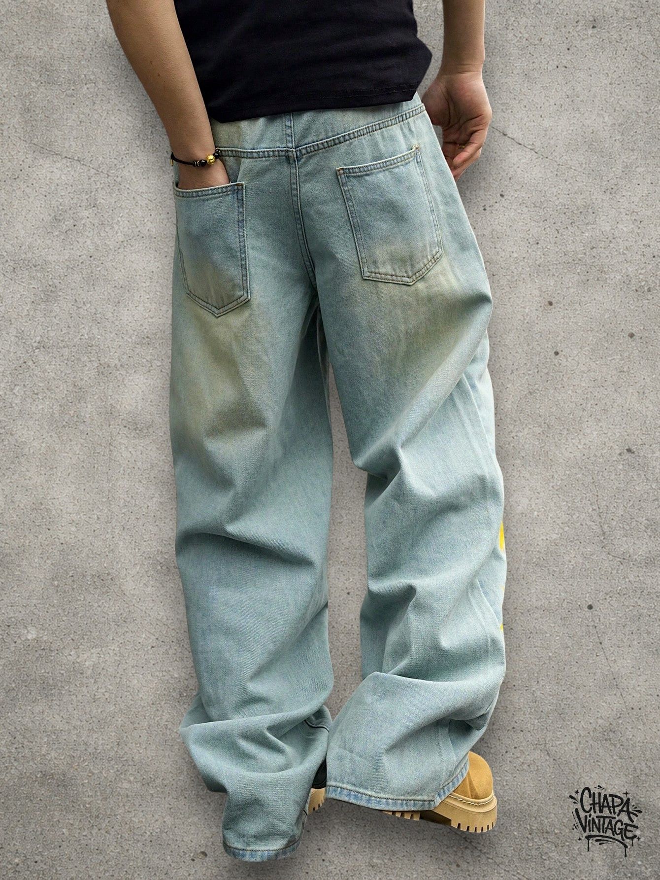 Vintage Baggy light jeans Size US 32 / EU 48 - 4 Thumbnail