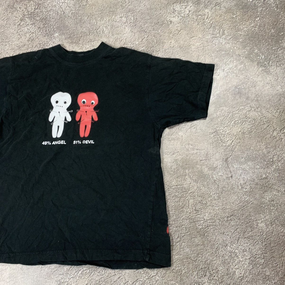 Vintage Vintage Y2K Graphic Tee Angel Devil Print Streetwear Boxy S Size US S / EU 44-46 / 1 - 2 Thumbnail