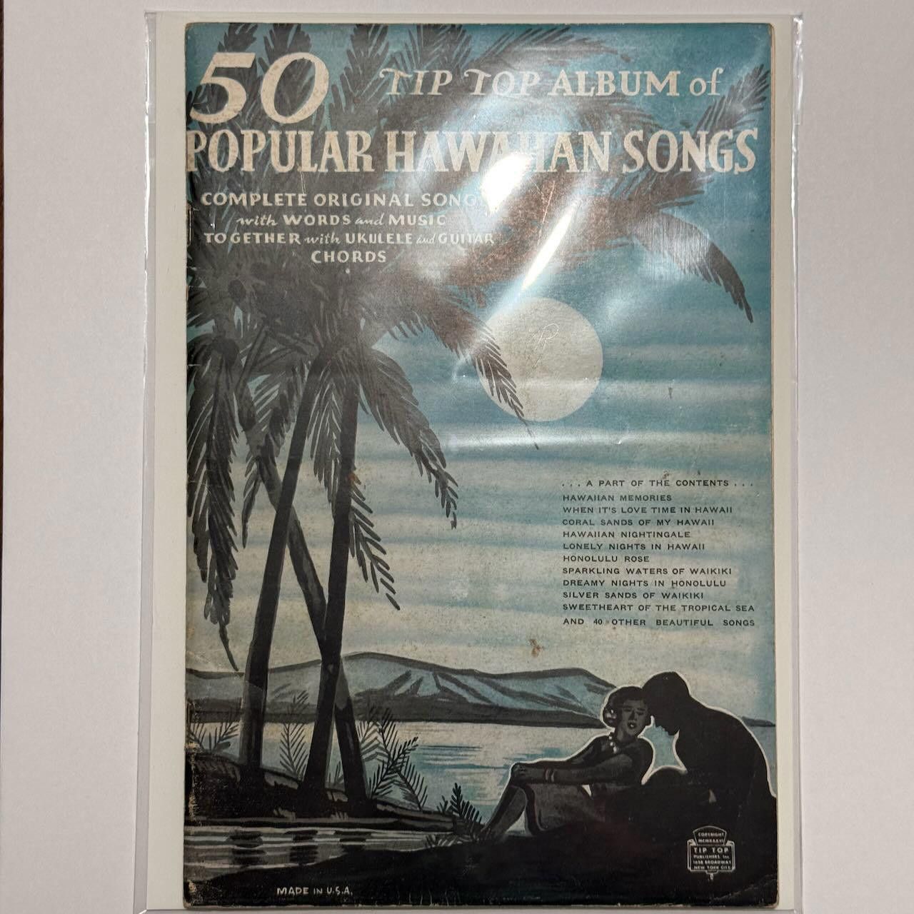 Designer 50 Tip Top Album of Popular Hawaiian Songs RARE 1936 PRINT Size ONE SIZE - 2 Thumbnail