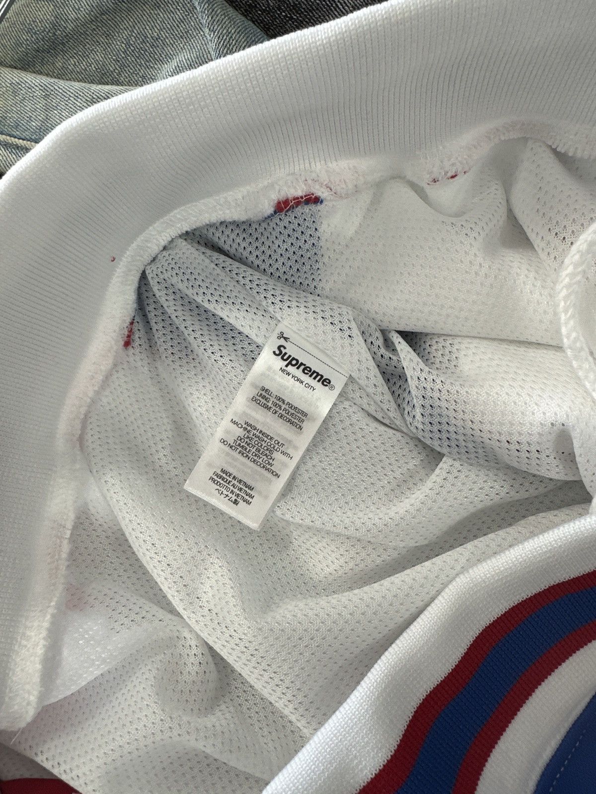 Supreme Supreme Mitchell & Ness Monogram Basketball Short White Size US 34 / EU 50 - 6 Thumbnail