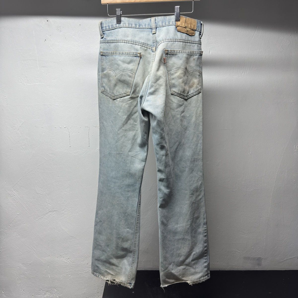 Levi's 80s Levi's 517 Thrashed Faded Flare Jeans ERD Grunge Chrome Size US 31 - 2 Thumbnail