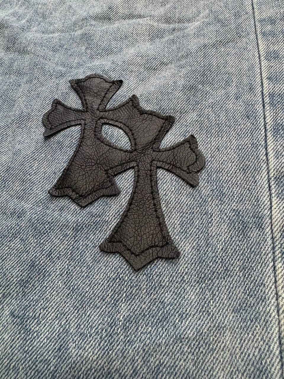 Vintage Custom Chrome Hearts Cross Style Patchwork Size US 28 / EU 44 - 12 Thumbnail