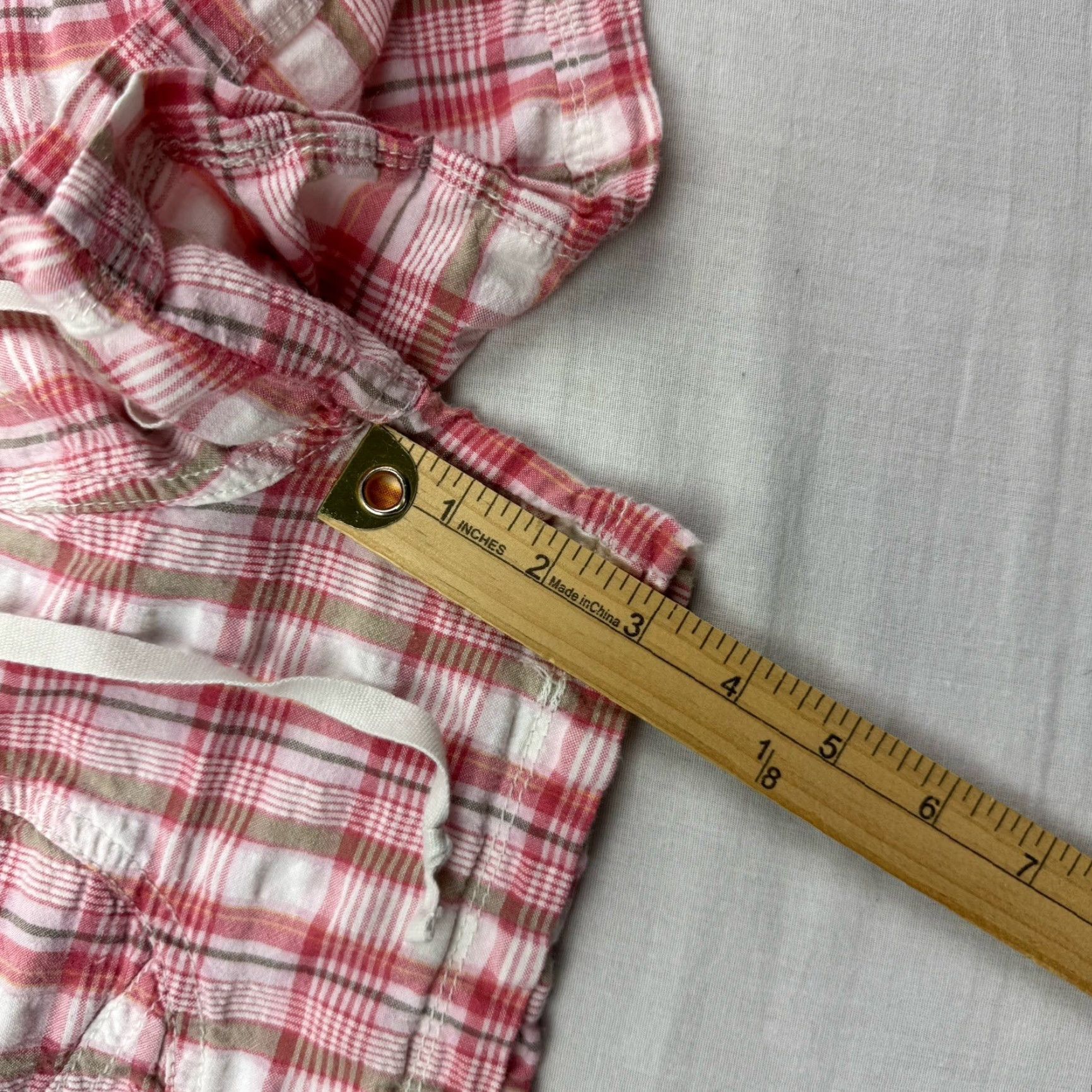 Vintage VINTAGE Union Bay Shorts Womens 5 Khaki Hipster Y2K Short Shorts Drawstring Pink 90s Classic Hipster 3 in Inseam Womens Size 27" / US 4 / IT 40 - 7 Thumbnail