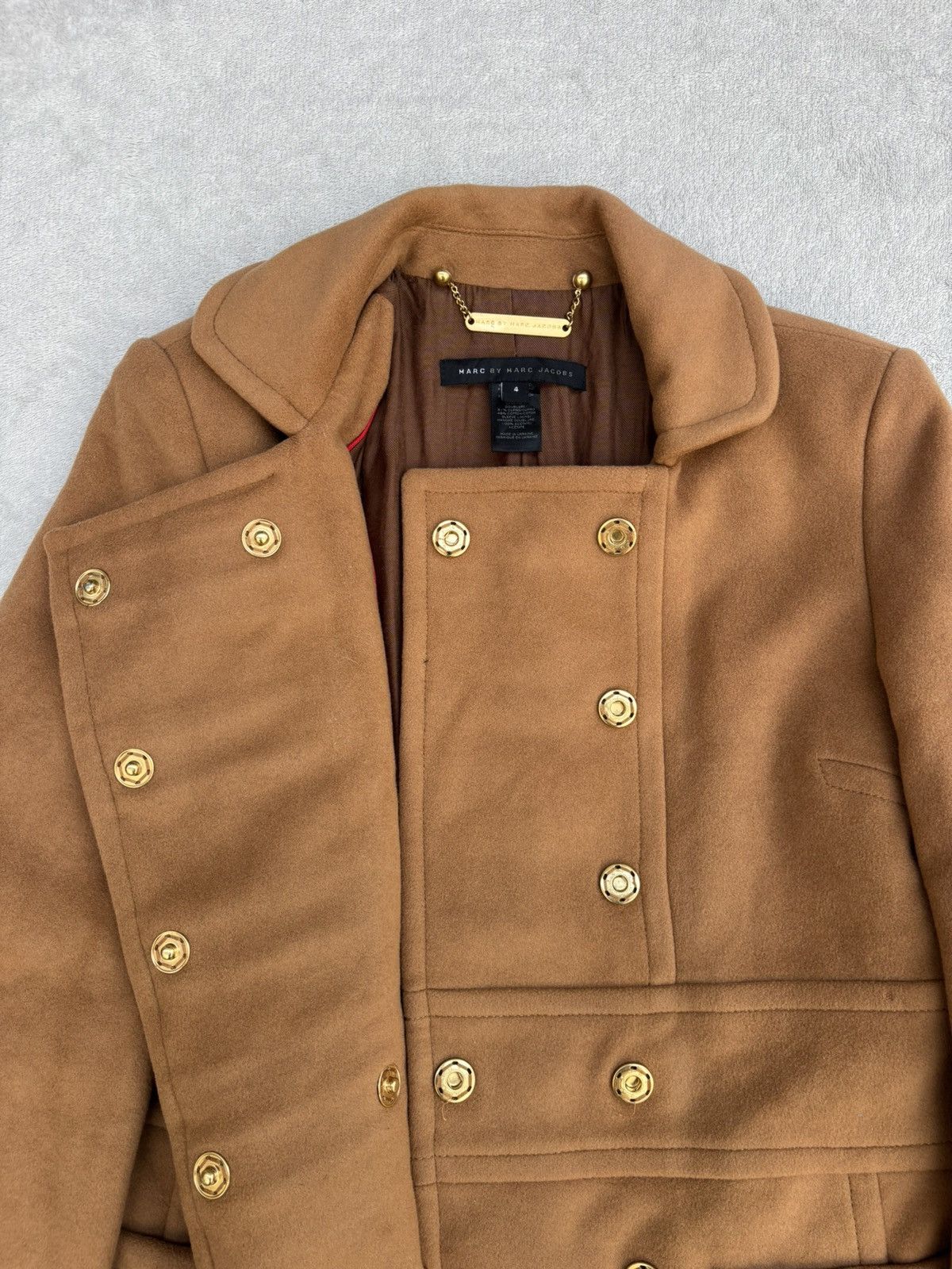 Marc by Marc Jacobs A/W 2004 Marc by Marc Jacobs Napoleon Camel Coat Size S / US 4 / IT 40 - 13 Thumbnail