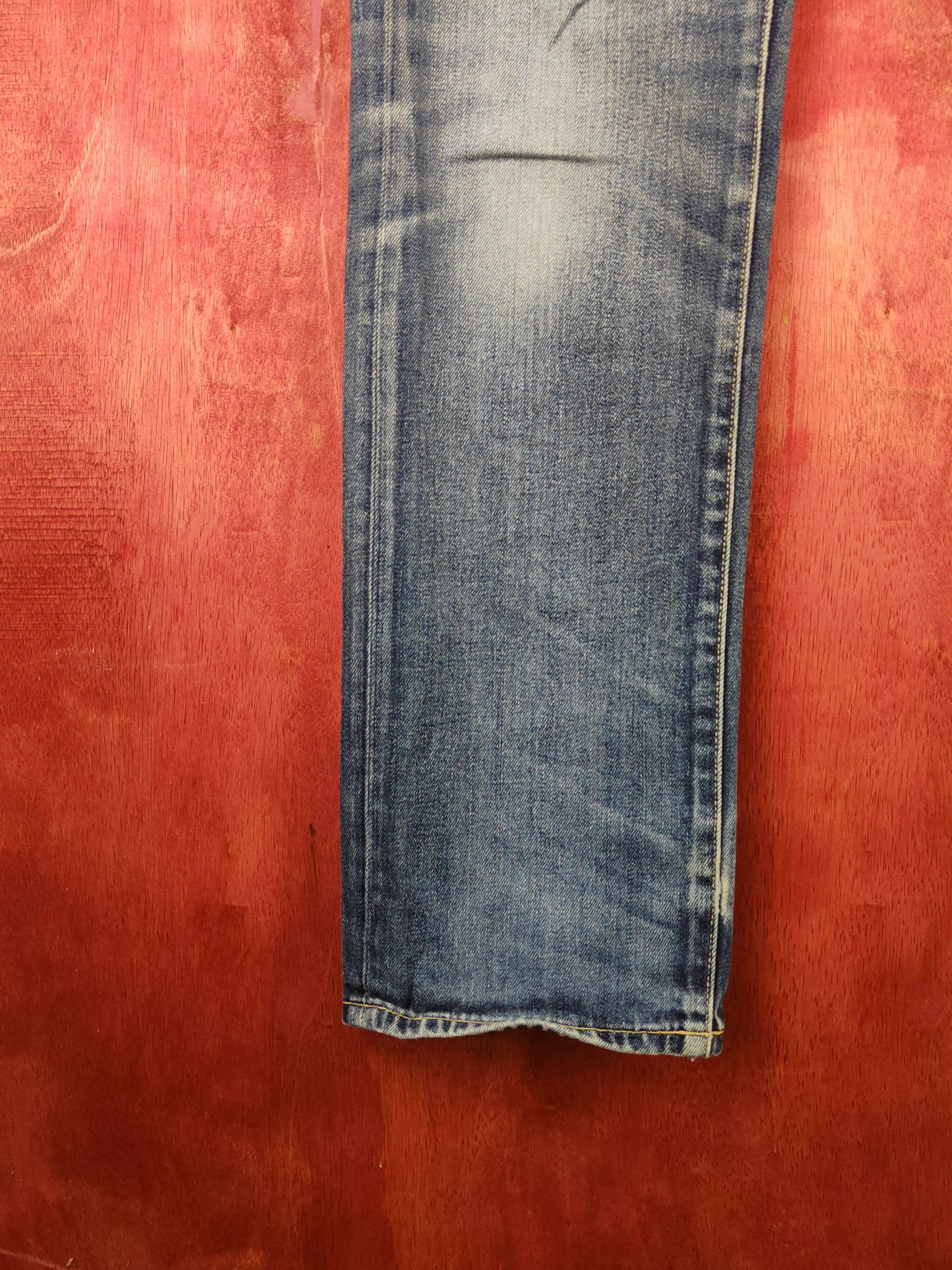 Japanese Brand Uniqlo vintage Dark Blue Faded jeans Denim #S1547 Size US 34 / EU 50 - 4 Thumbnail