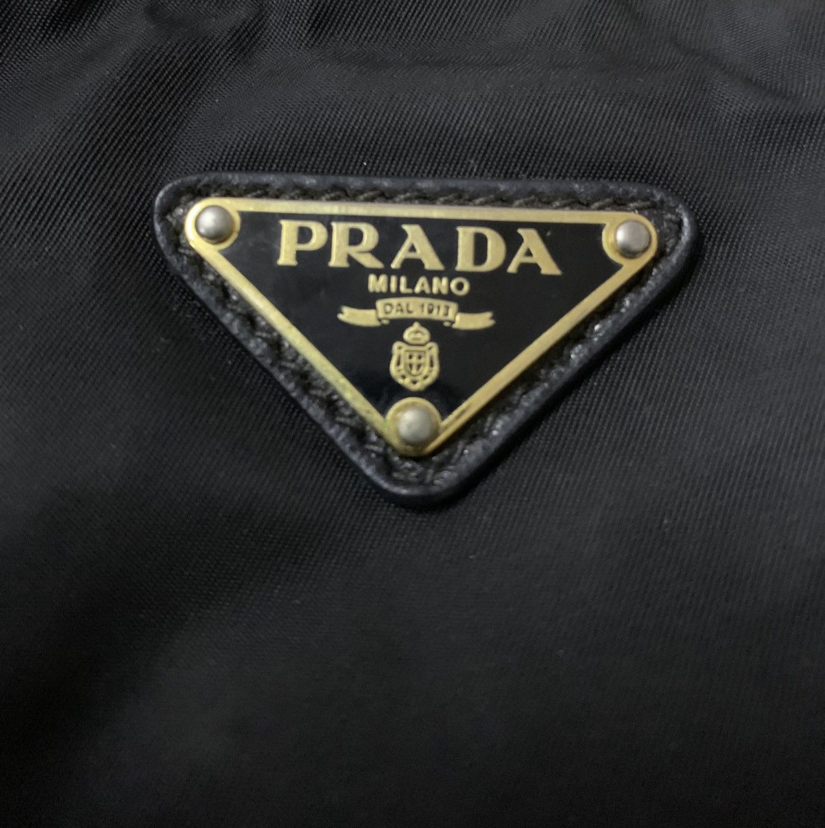 Prada Prada Milano Nylon Leather Tote Bag Size ONE SIZE - 7 Thumbnail