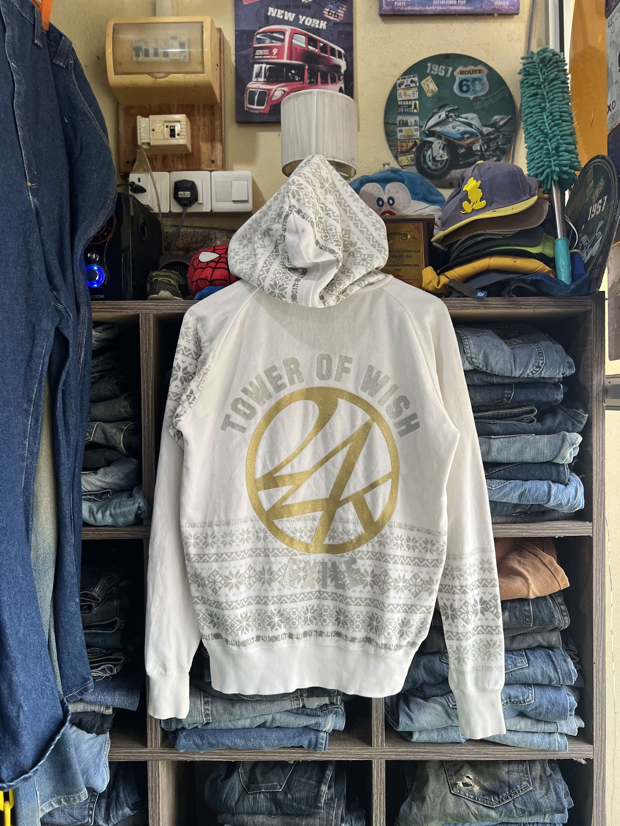 Japanese Brand 🔥Rare 24 Karats Exile Tower of Wish Zipper Hoodie Size US M / EU 48-50 / 2 - 16 Thumbnail