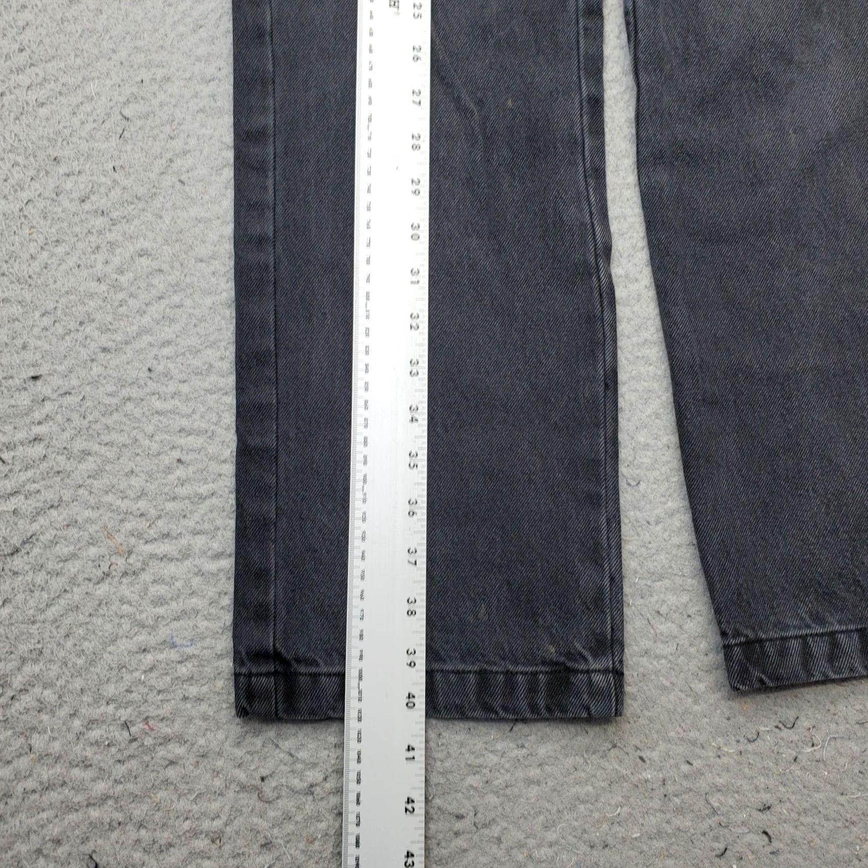 Vintage Kancan Womens 5/26 Black Denim Cargo Jeans Zip Pocket Button Fly Streetwear Boho Jeans 5 Womens Size 5 Size 27" / US 4 / IT 40 - 3 Thumbnail