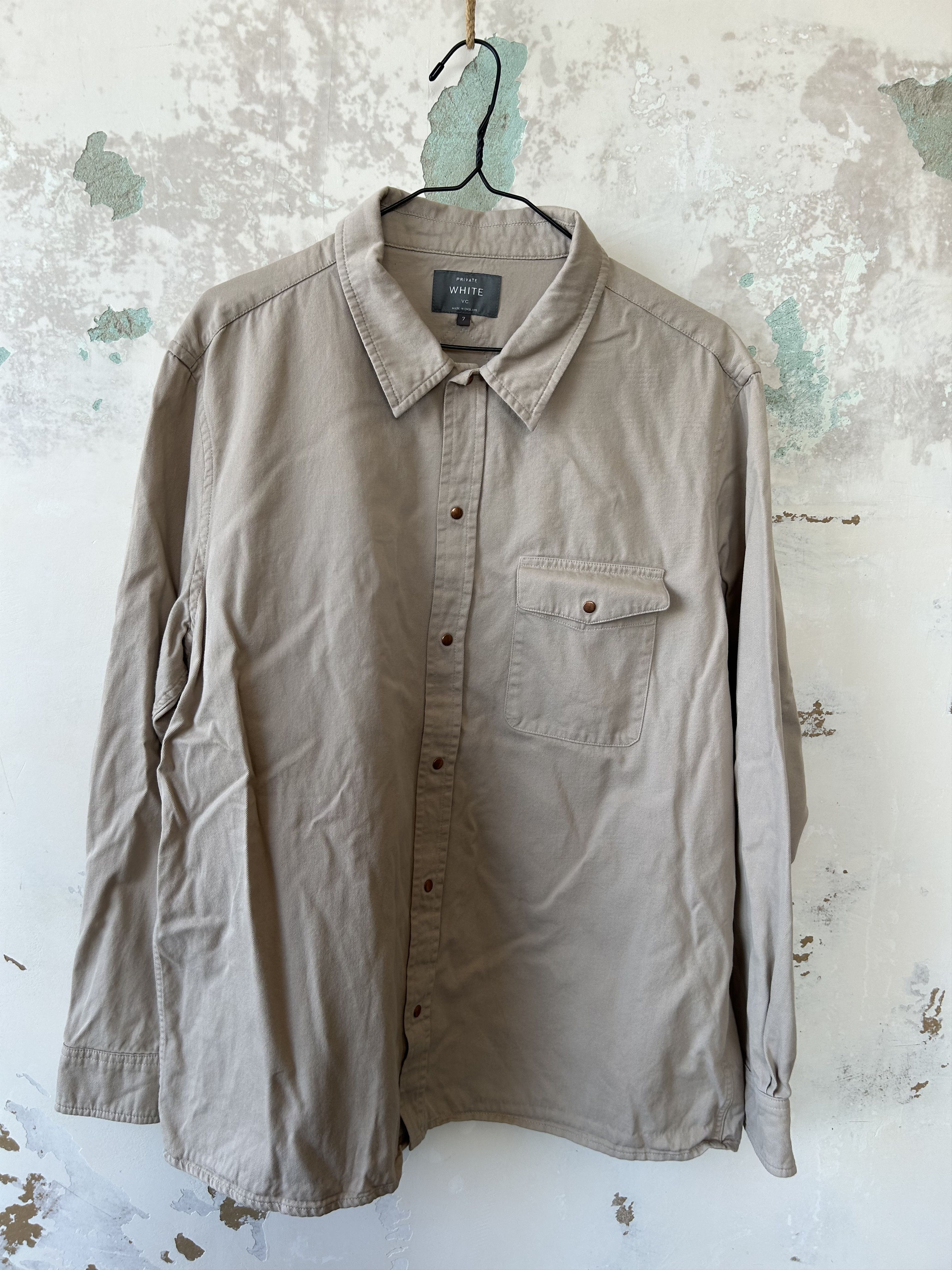 Private White V.C Sand Over Shirt Jacket