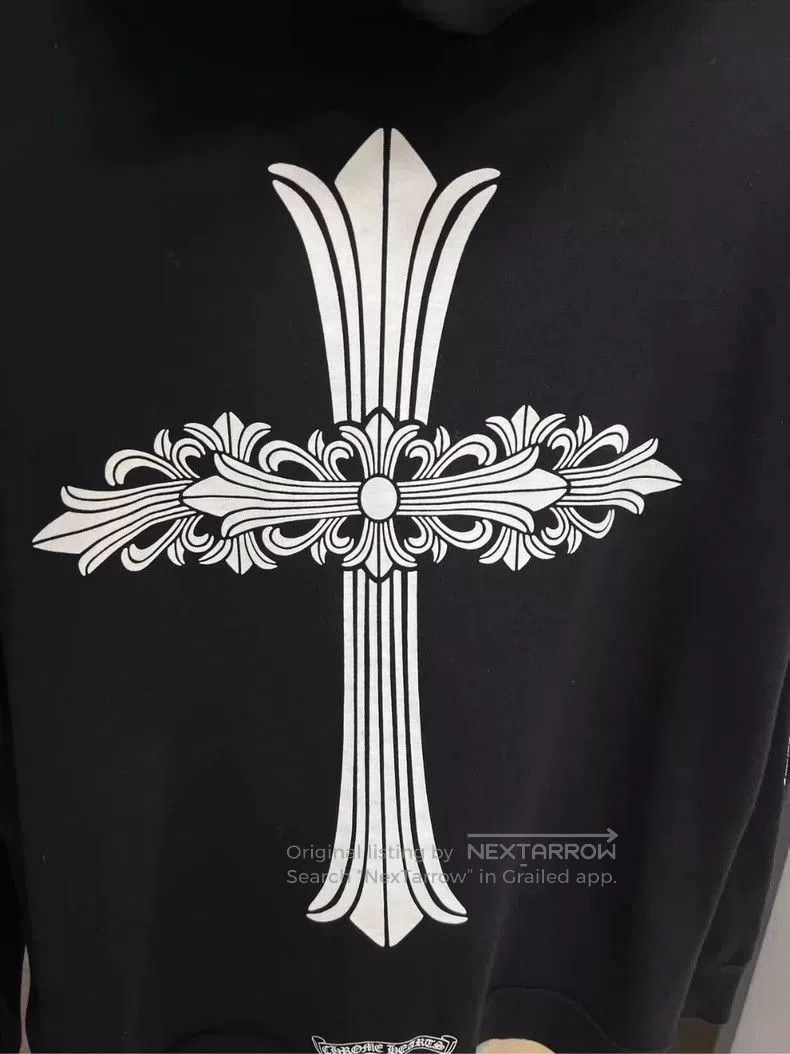 Chrome Hearts Chrome Hearts Hoodie with Vine Cross Design. Size US XL / EU 56 / 4 - 6 Thumbnail