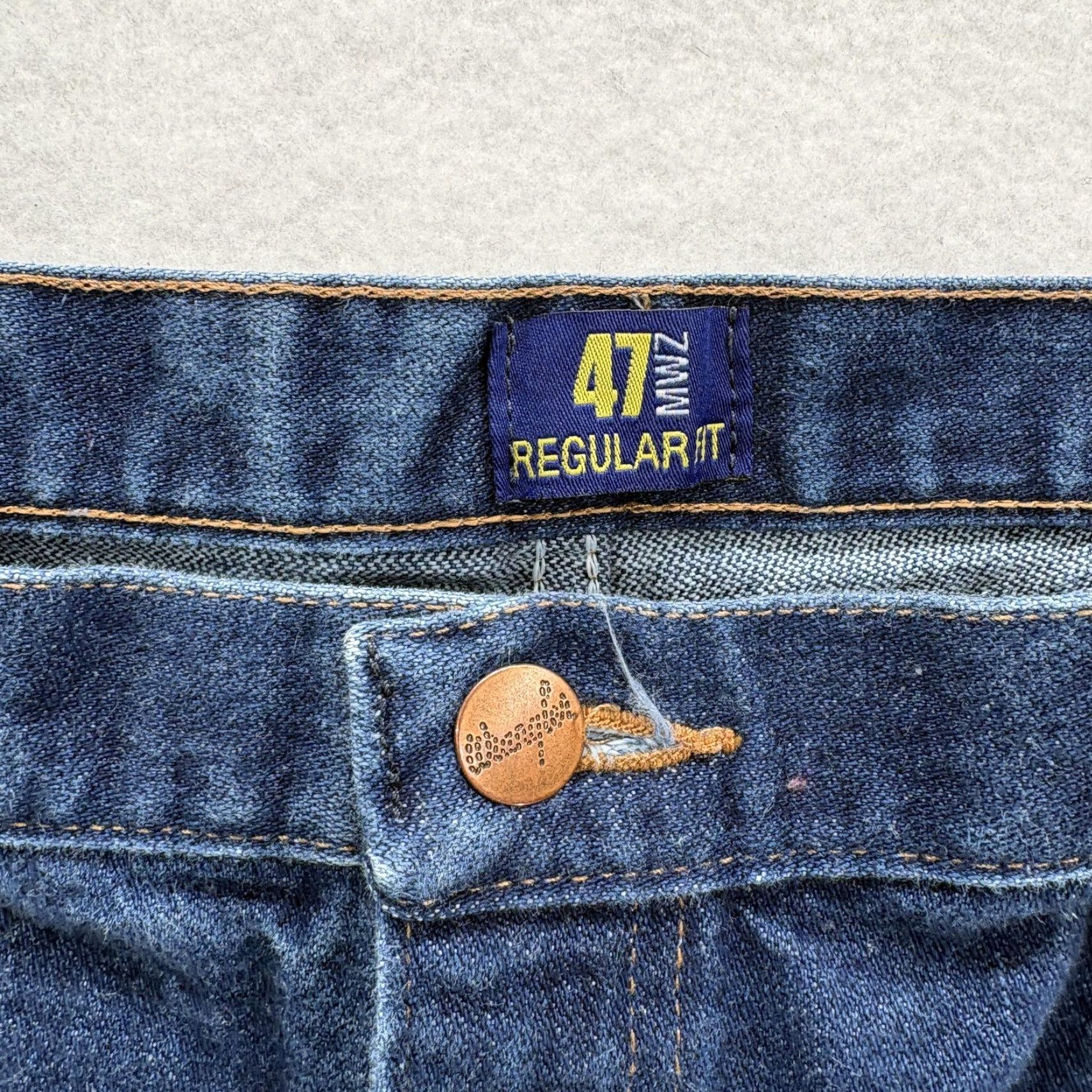 Wrangler Wrangler Cowboy Cut Jeans Mens 37x34 Blue Regular Fit Denim 47MWZ Western Rodeo Wrangler 47MWZ Regular Fit Jeans Blue Denim Cowboys Size US 37 - 5 Thumbnail