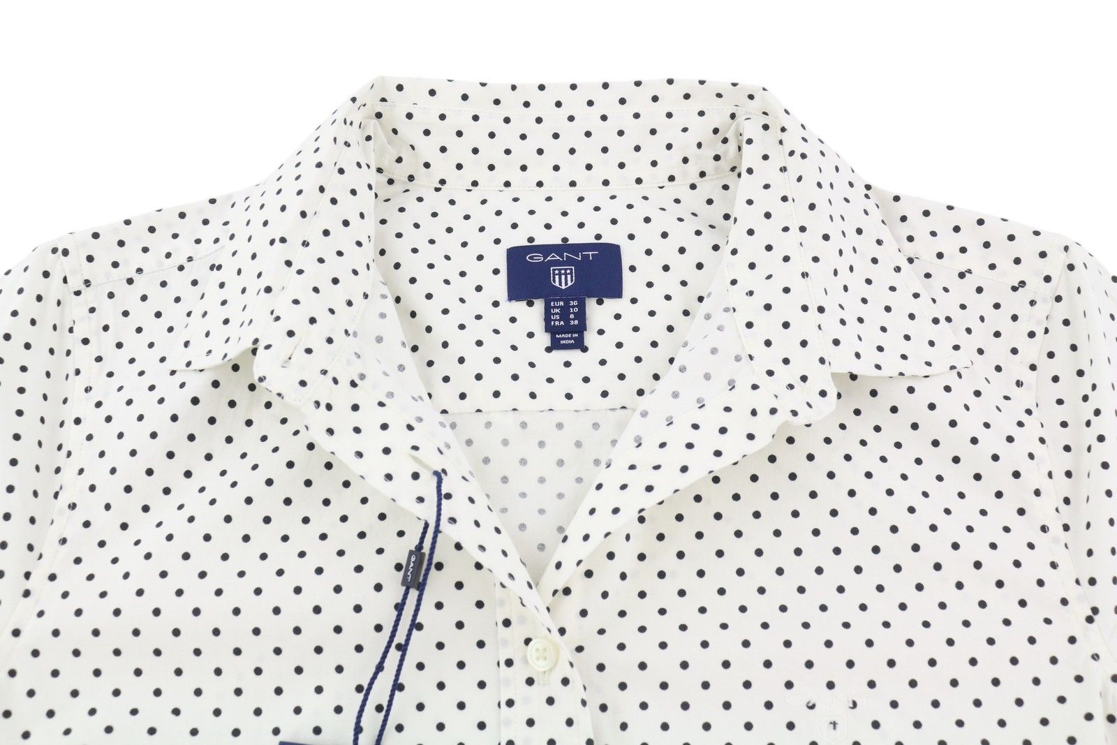 Gant STRETCH BROADCLOTH EU36 White Button-Up Shirt 85105 Size S / US 4 / IT 40 - 4 Thumbnail