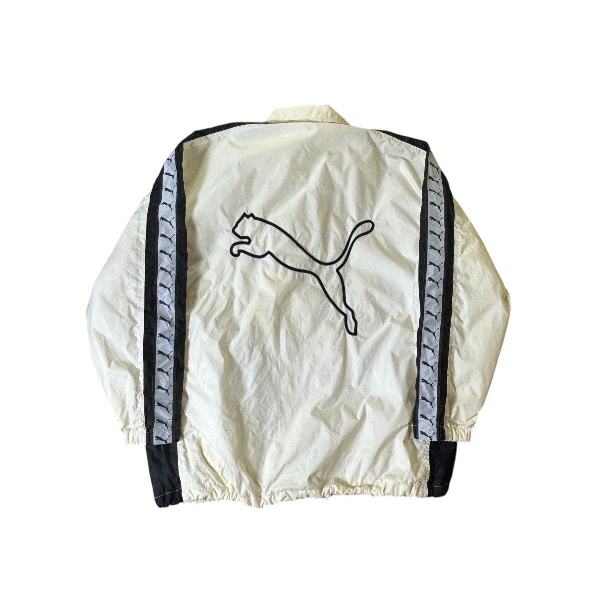 Puma Vintage Puma Logo Windbreaker Jacket Size US XL / EU 56 / 4 - 2 Thumbnail