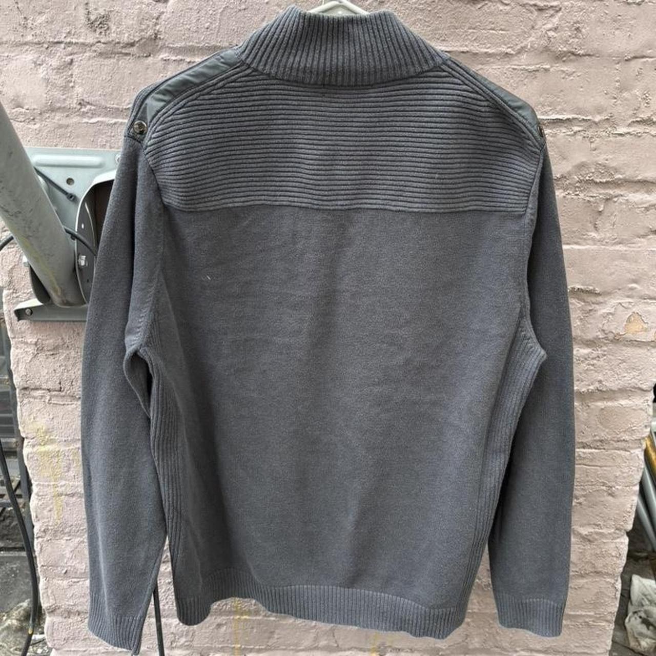Calvin Klein Early 2000s Calvin Klein Grey Quarter Zip Sweatshirt Size US L / EU 52-54 / 3 - 2 Thumbnail