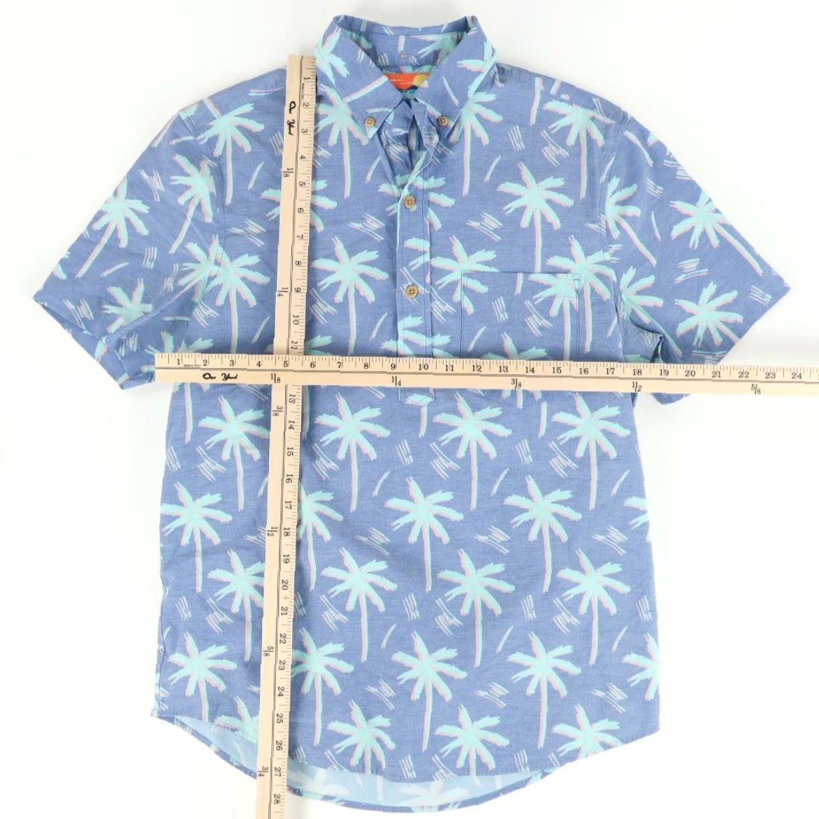 Chubbies Chubbies Polo Shirt The Nutter Palm All Over Print Blue Men's S Shirt Size US S / EU 44-46 / 1 - 3 Thumbnail