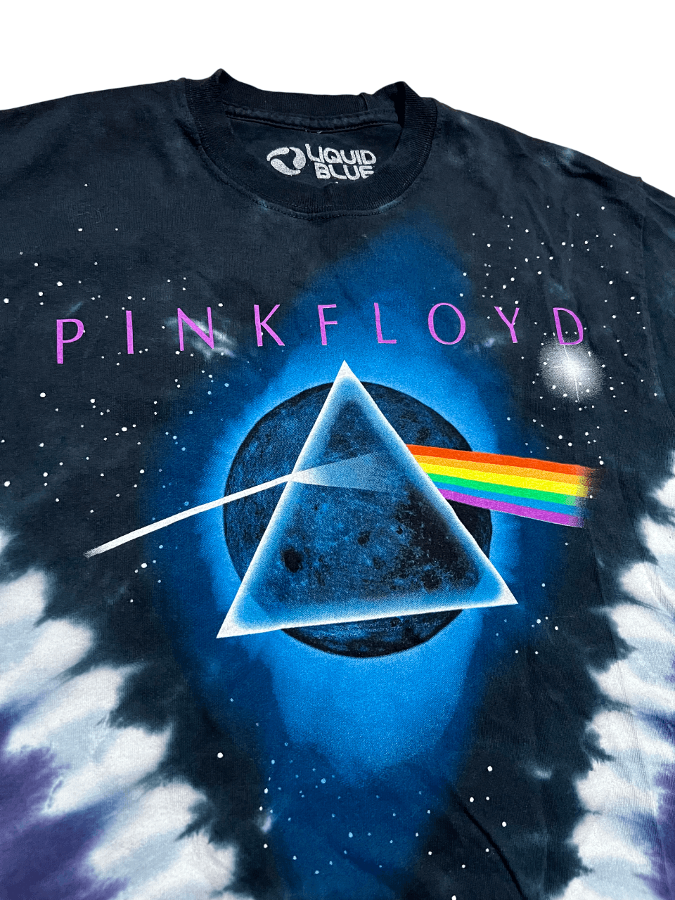 Pink Floyd Pink Floyd Dark Side of The Moon Liquid Blue Vintage T-Shirt Size US M / EU 48-50 / 2 - 5 Thumbnail