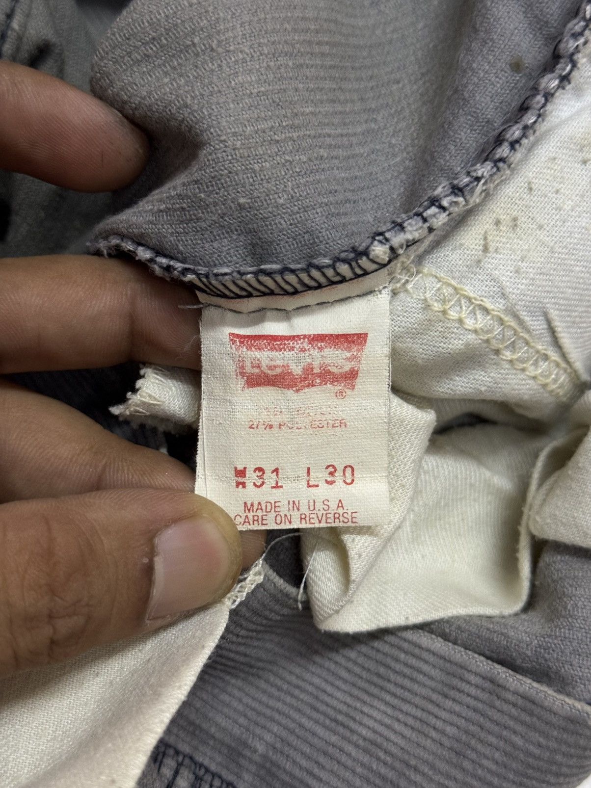 Levi's × Vintage Vintage Levis cudroy 70s Size US 31 - 7 Thumbnail