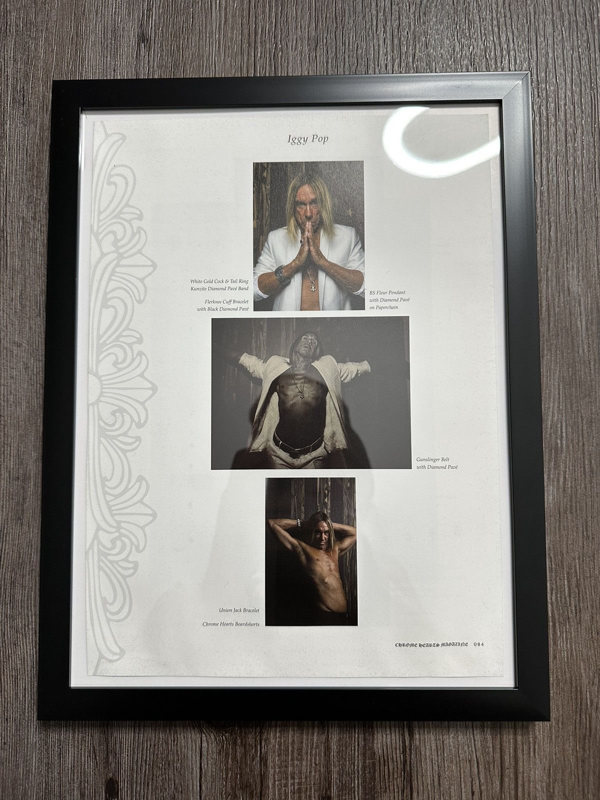 Chrome Hearts 🖤Chrome Hearts🖤 Iggy Pop 9x12 Framed Poster Size ONE SIZE - 1 Thumbnail