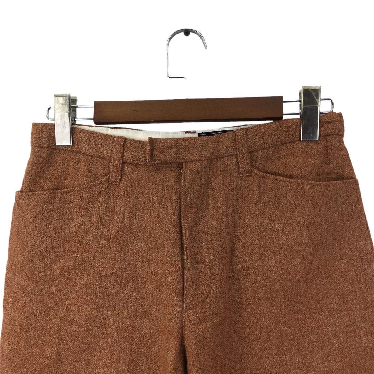 Fiorucci Vtg 90’ FIORUCCI UOMO ITALY Minimalist Brown Pant Trouser Size 28" / US 6 / IT 42 - 2 Thumbnail